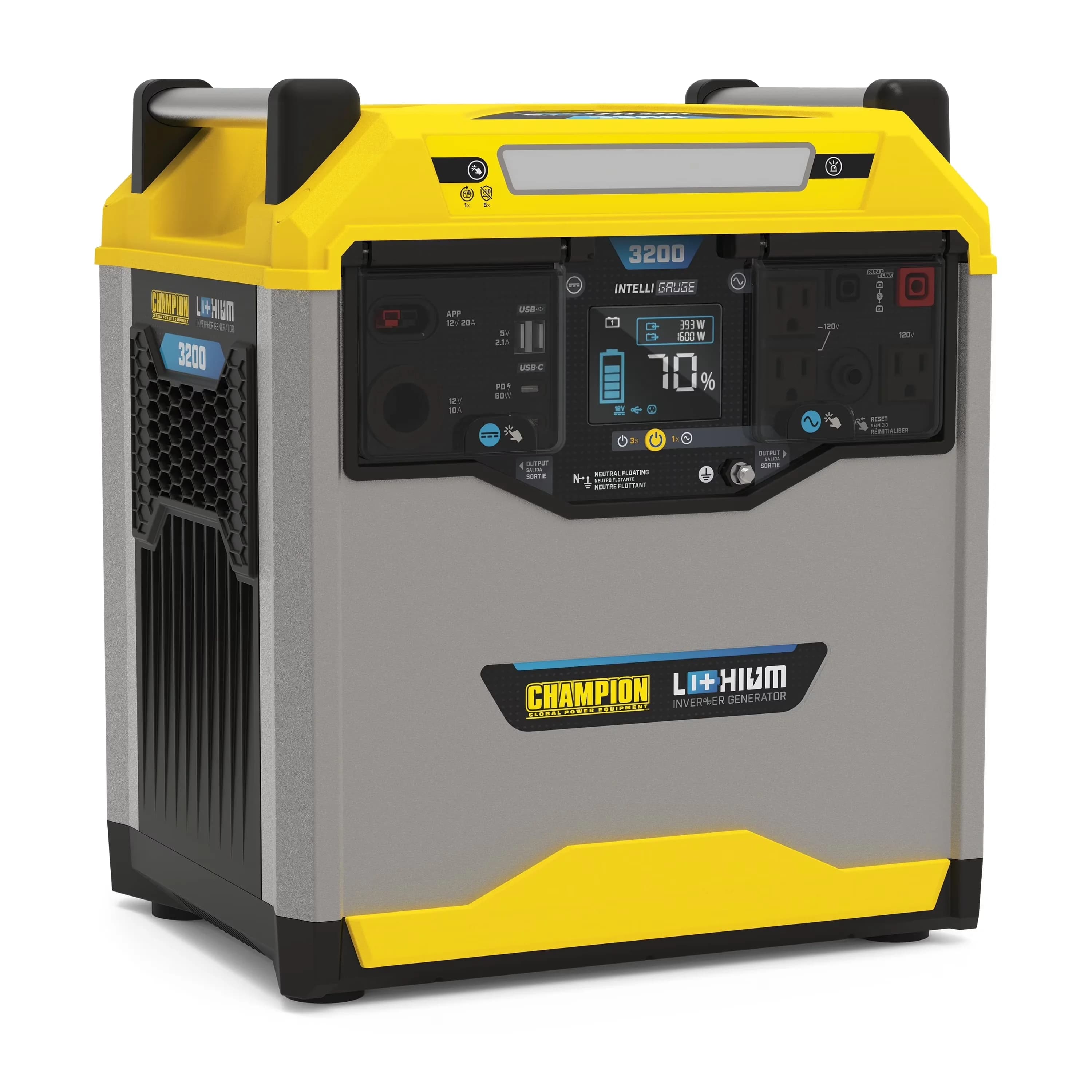 Sleek Generator with 1600W, Usb Port, AC Charge Cable - 3276 for Everyday Use Model BED283