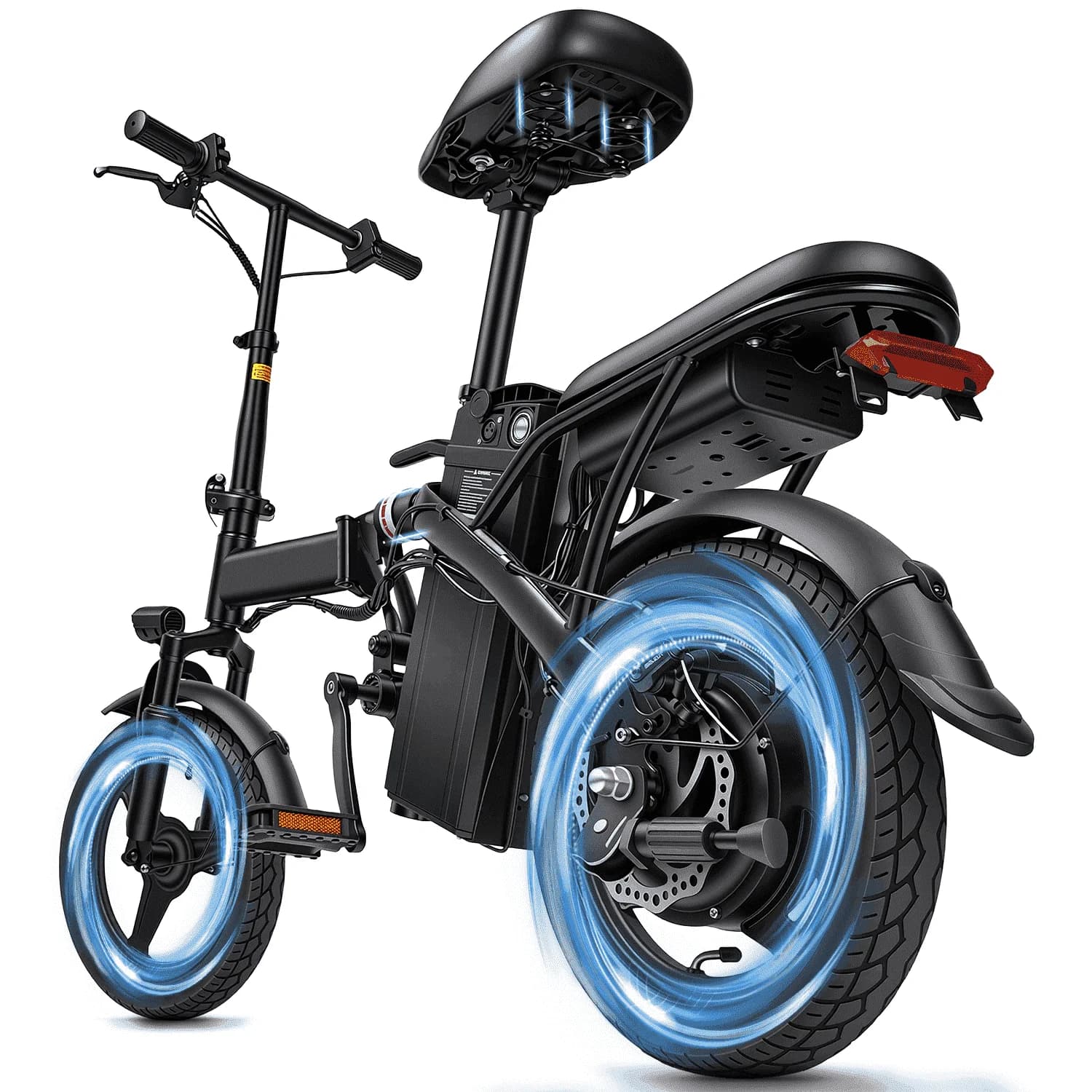 Modern Electric Bike with Battery, 350W, 18 Mph Bicycles - Black - Universal Fit Model 4E235C