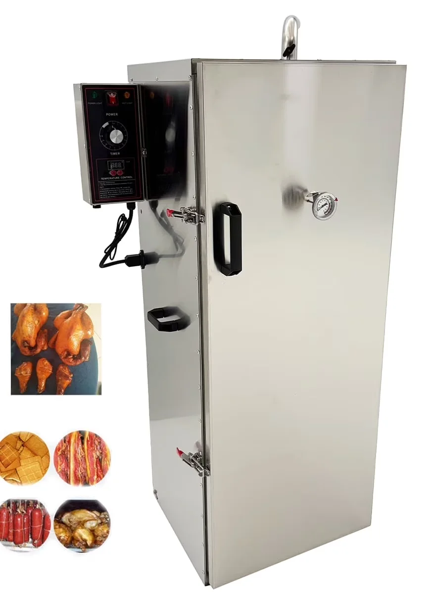 Professional Smoker with Digital Display, 2-sided handles for easy handling - Stainless Steel Model 1731A4