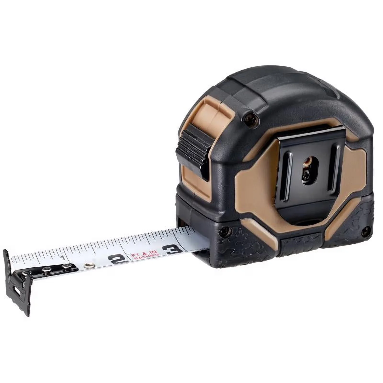 Measuring Layout Professional with Durable, Black, 25 ft. x 3.12 in. Rubber Tape Measure - Abs/Rubber Model A5579D