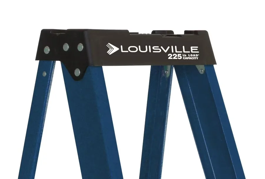 Sleek Ladders And Step Stool with Folding, 225-lb Capacity - Fiberglass, Aluminum, Rubber 4-foot Model 66DE4F