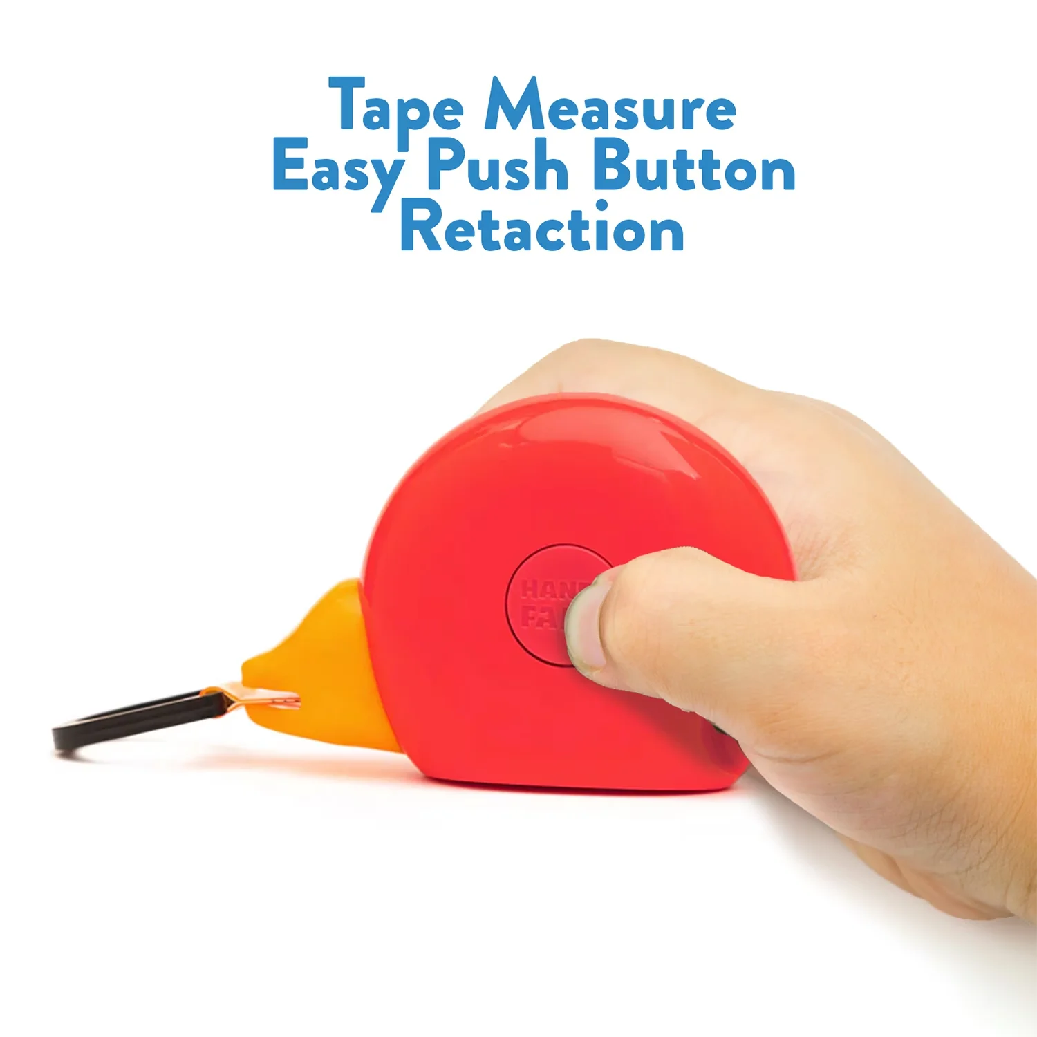 Durable Measuring Layout with Retractable 8ft Bird Tape STEM Toy, Red - Red Kid-Safe Plastic Model 209EE5