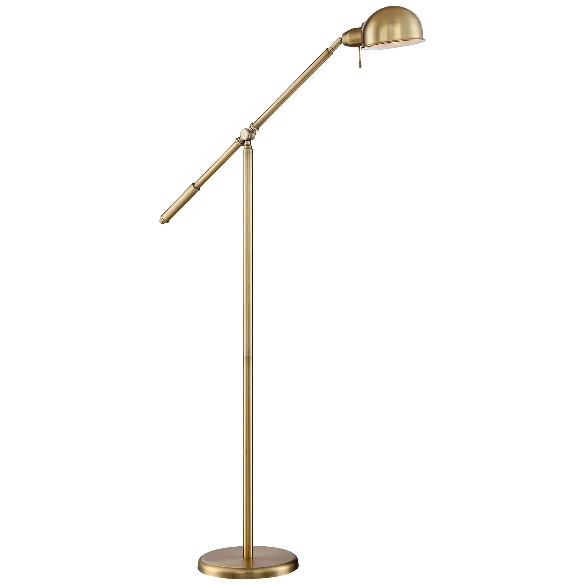 Floor Lamp Innovative with Incandescent, Adjustable Height, Adjustable Head - Metal Gold for Living Room, Bedroom Model 7F4414