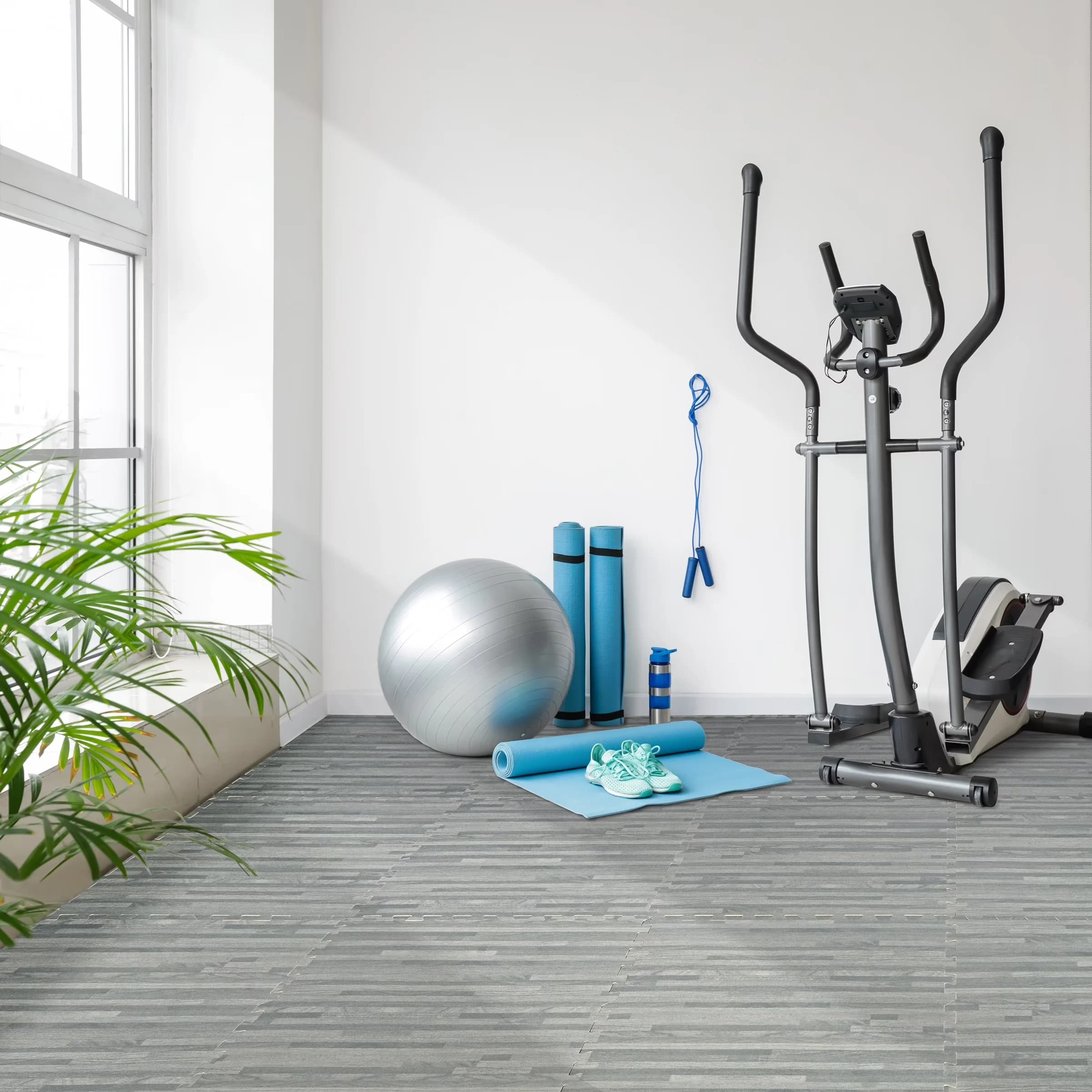Modern Grey Vinyl Flooring Vinyl Plank Flooring with Easy Installation - Gray Foam Model 0F9DBC