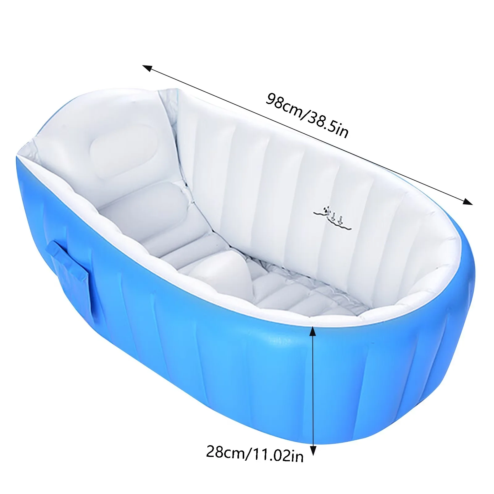 Innovative Inflatable Pool with Baby Bathtub Extra Large - Blue - Standard Series Model EE4F9E