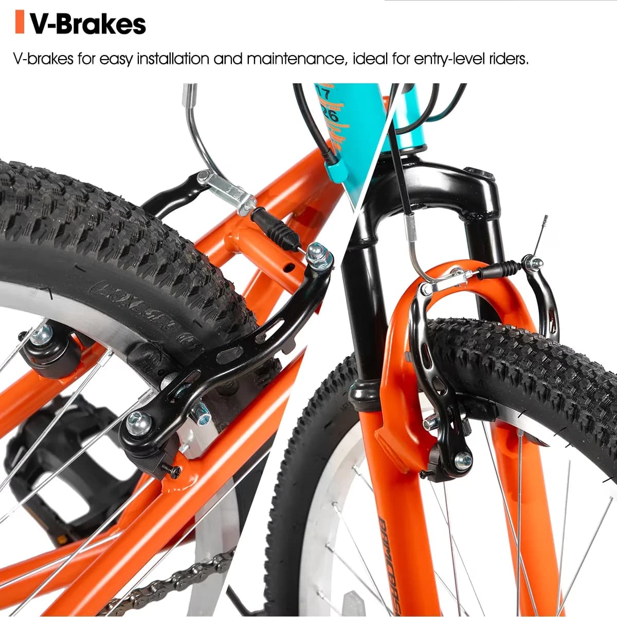 Reliable Mountain Bike with Lightweight, 18-Speed, 26 Inch Wheel - Blue Model 7A330E