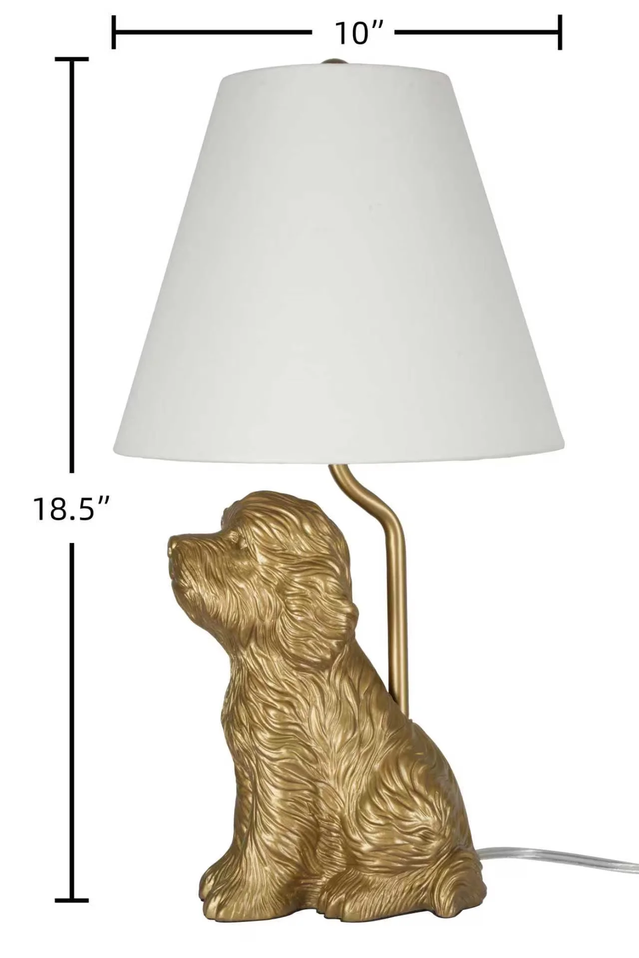 Professional Lamp with Incandescent, Eclectic, Standard Lamps - Gold Resin Model 973074