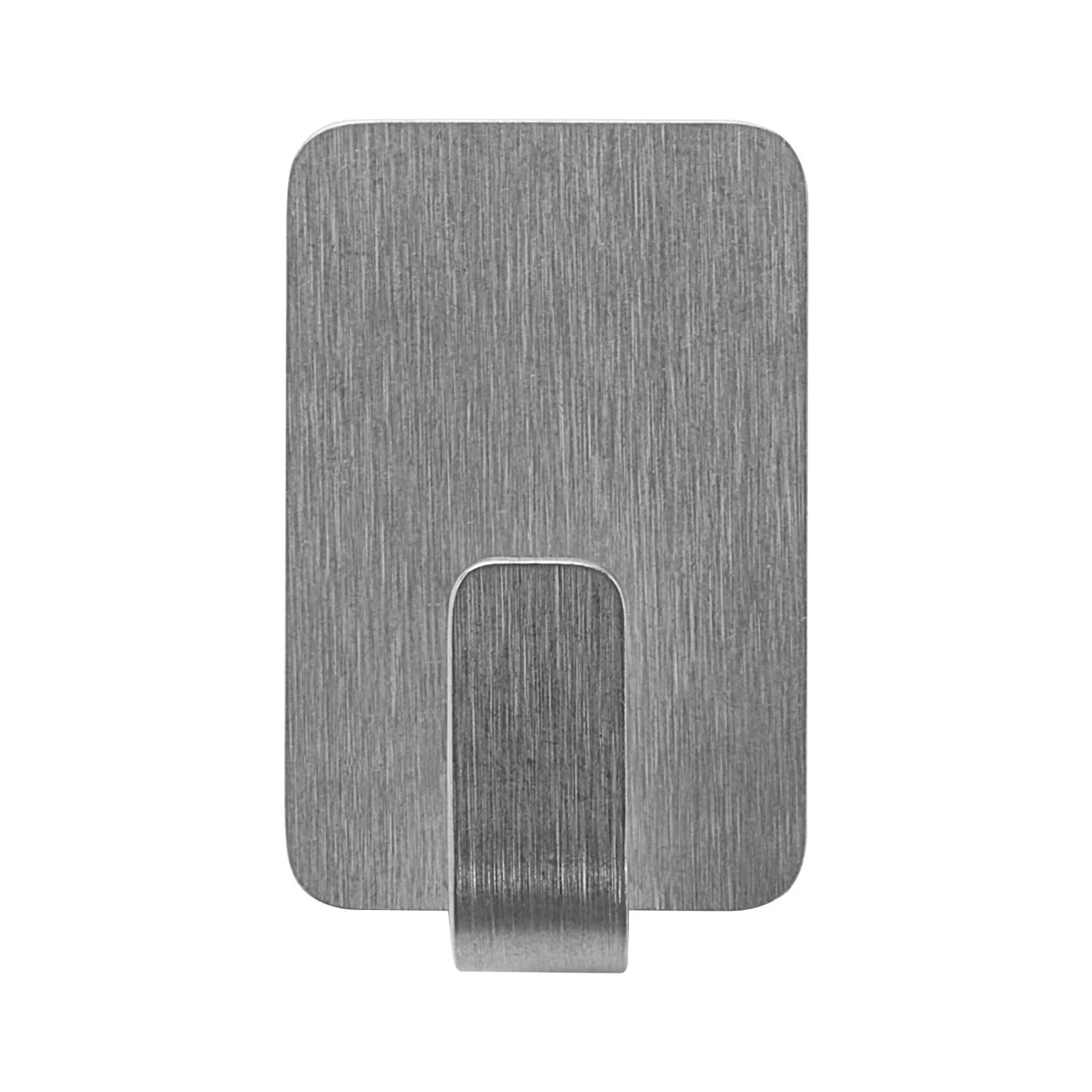 Reliable Damage-Free Hanging with Easy Installation, 4 Hooks, 5 Strips per Pack - Stainless Steel Silver Model 64AFAB