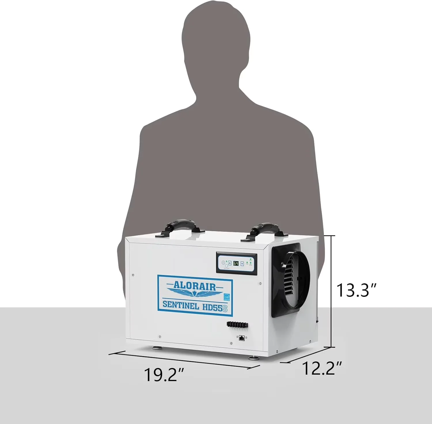 Essential Dehumidifier with Crawlspace Dehumidifiers Commercial, Power Source: 115V/60Hz, Auto Defrost: Yes - White for Auto Model 59C467