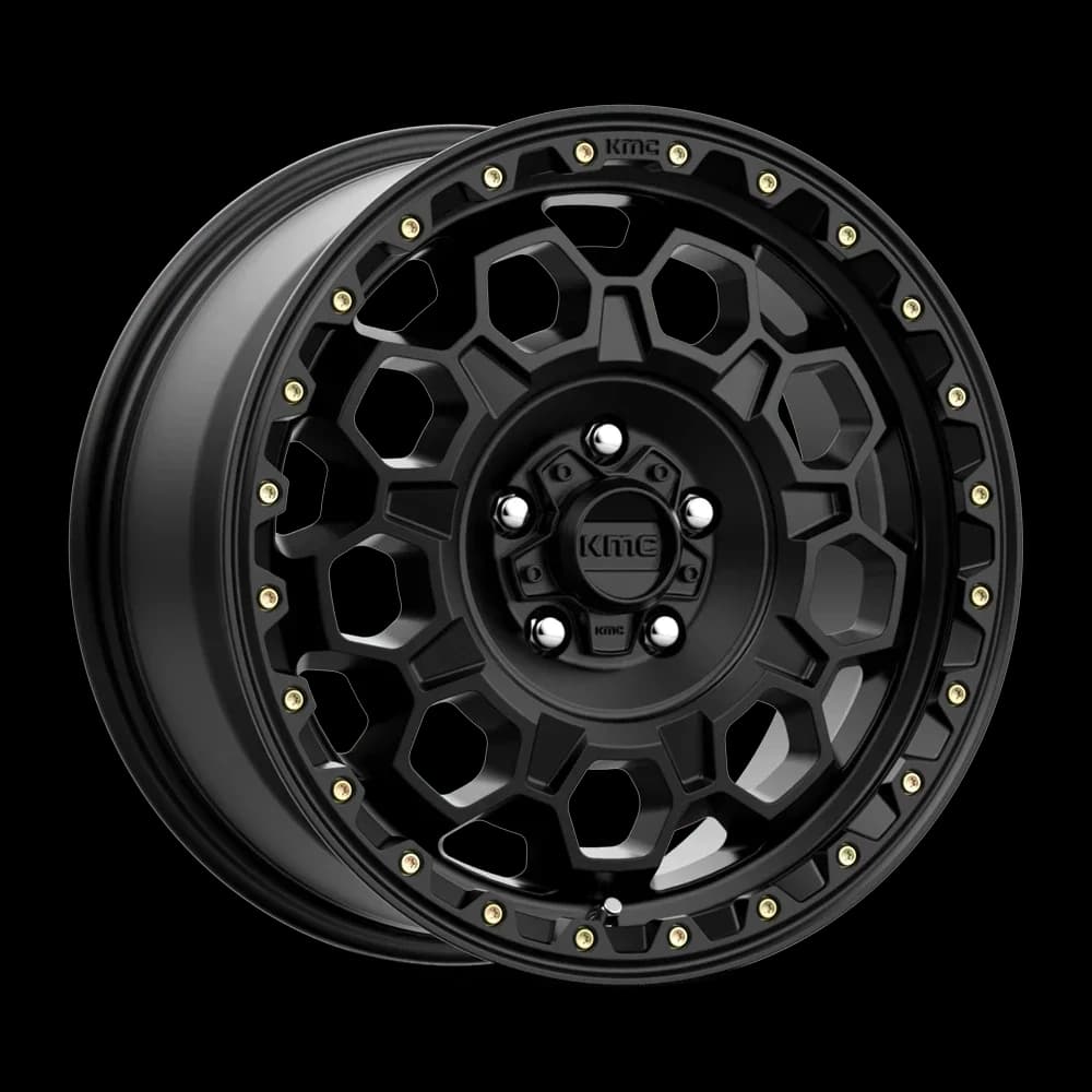 Modern Wheels And Rim with Offset: 35mm, Bolt Pattern: 5x4.5 - Black Cast Aluminum Model 8962A8