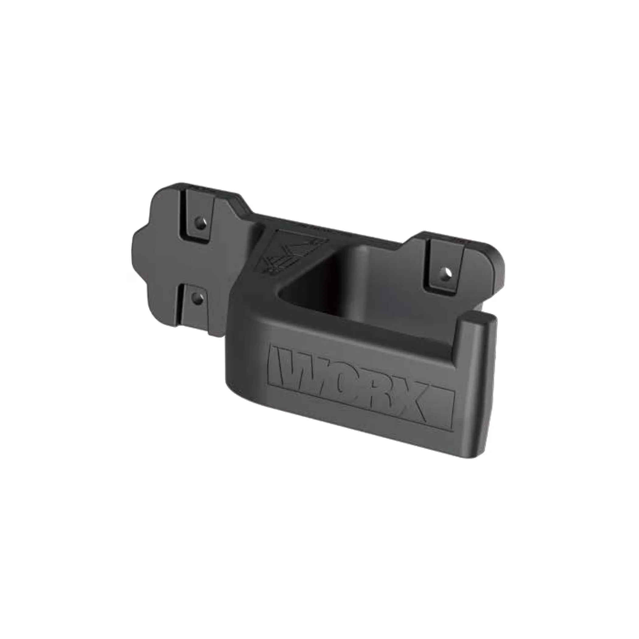 Leaf Blower Stylish with Storage, Install on wall studs or drywall - Plastic Black Model 454D47