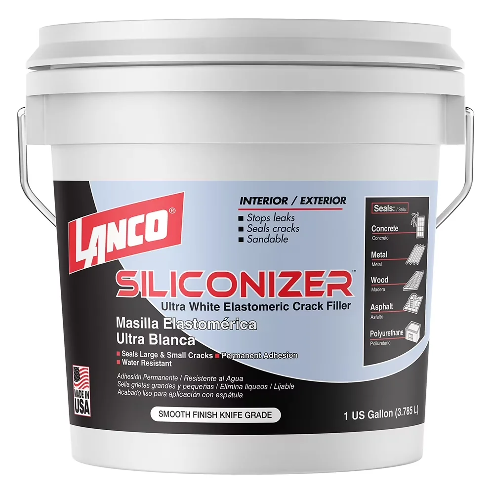 Building Material Modern with UV and mildew resistant, Smooth finish, Can be painted - White Silicone-Modified Elastomeric Model E11871
