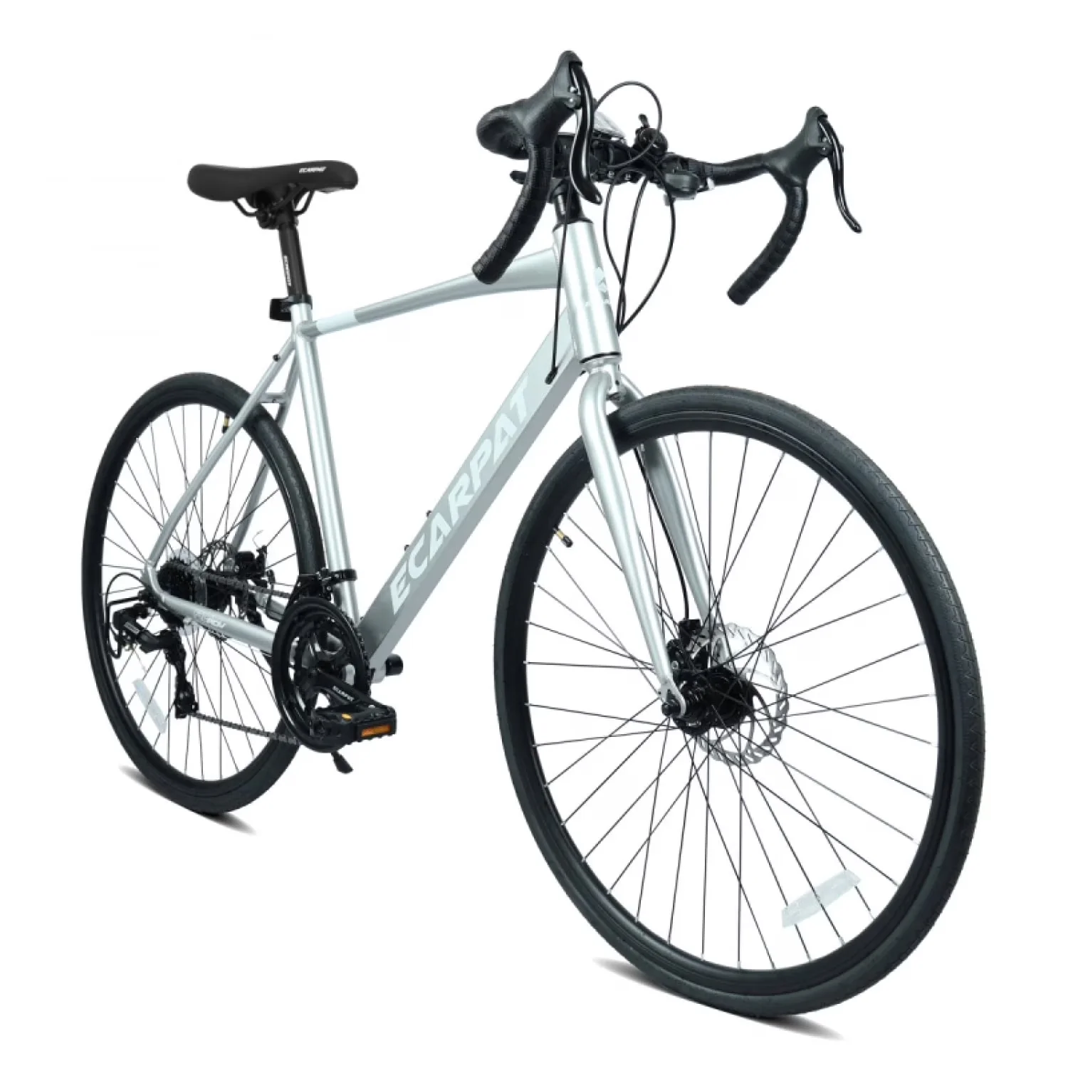 Road Bike Innovative with Lightweight, Adjustable Seat - Silver A28320R Model 6C7E7A