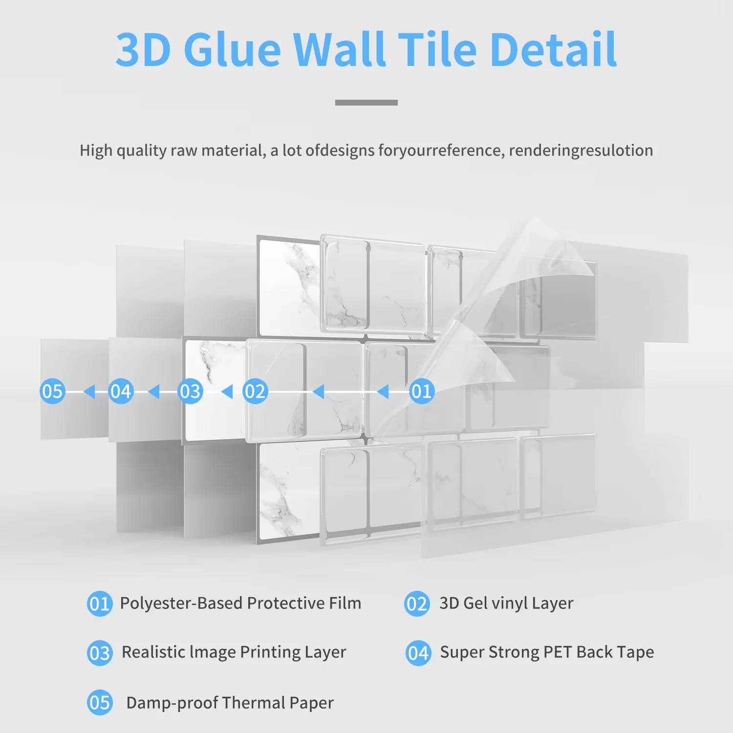 Modern Wallpaper with Removable, Waterproof - Purple Pvc for Kitchen, Bathroom Model 7A89B1