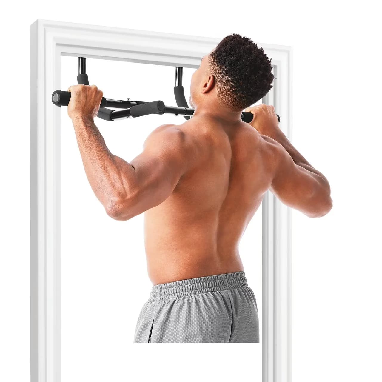 Essential Home Gym with Multifunctional, Comfort Grip, Multi-Function Pull-Up Bar - Steel, Foam Model E352E0