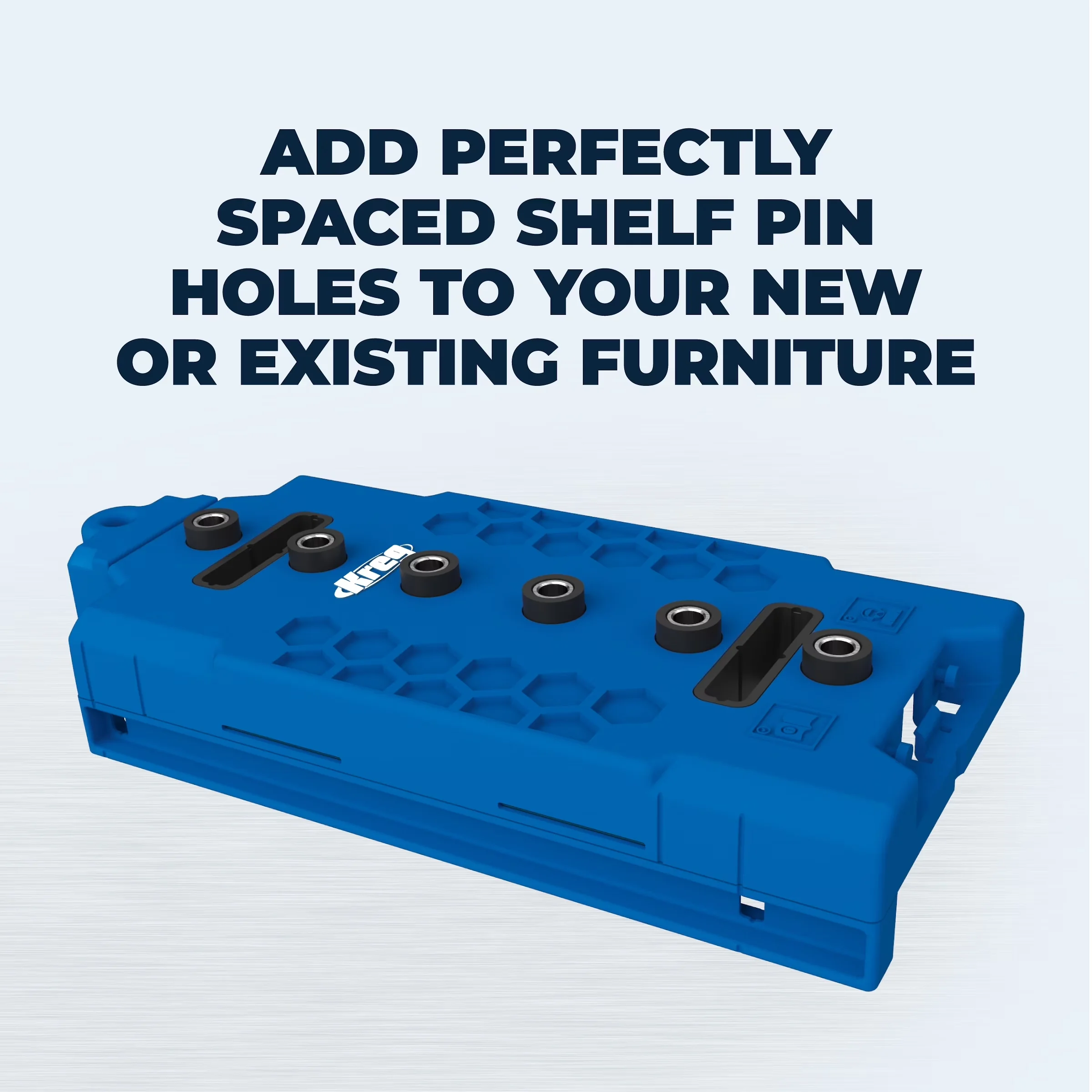 Innovative Toolstorage with Easy Installation, Shelf Pin Jig 5mm - Multicolor Hardened-Steel Model 8BC336