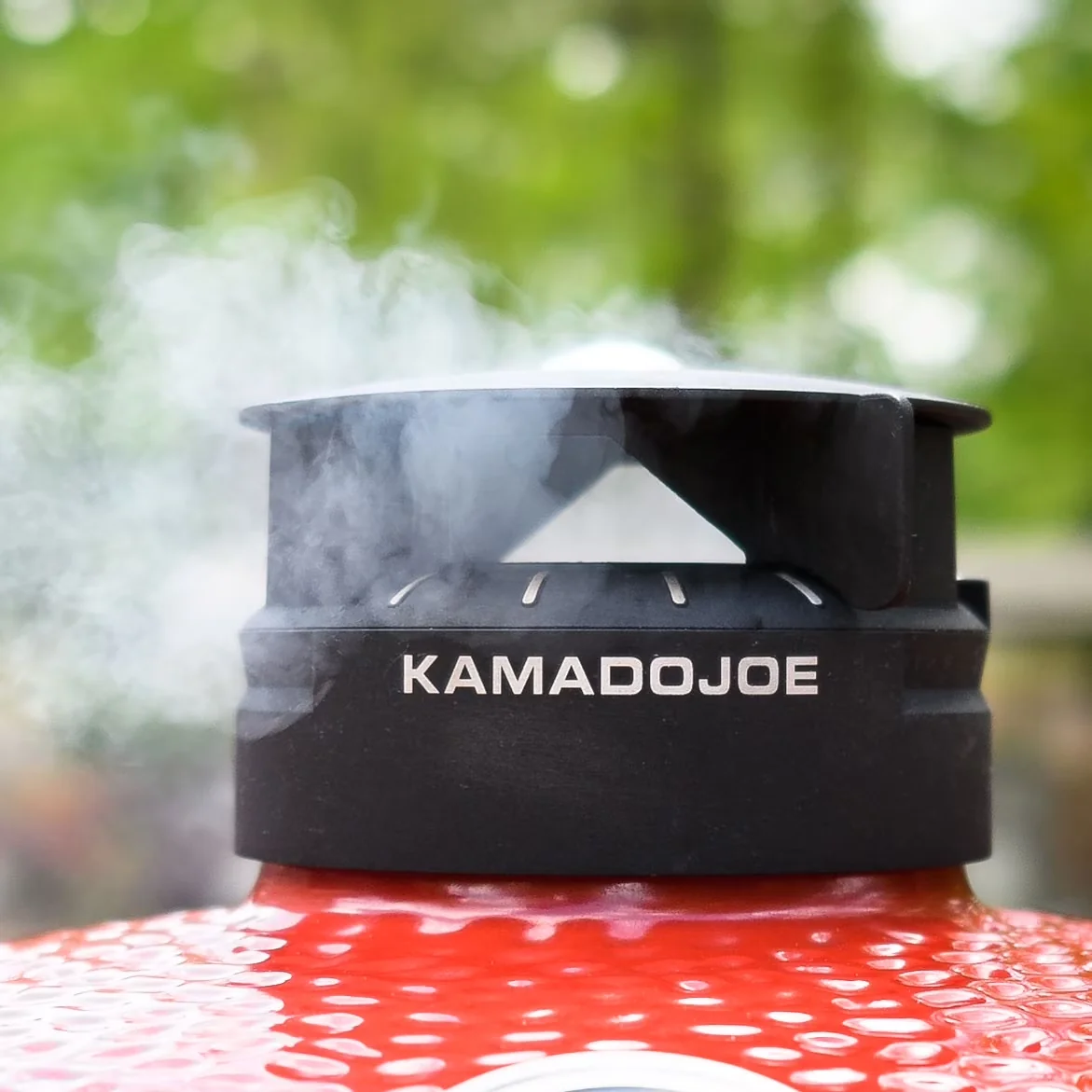 Quality Smoker with Heat Thermometer, Heat range: 225 750 degrees Fahrenheit - Red Ceramic Model 81DF0E