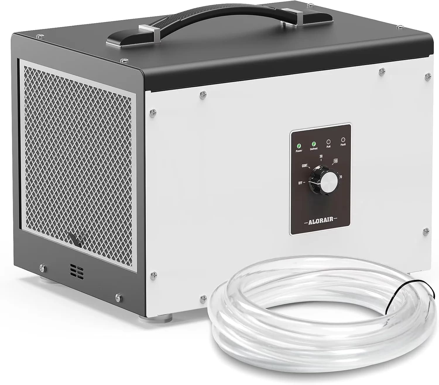 Essential Dehumidifier with Crawlspace Dehumidifiers Commercial Dehu, Filter :MERV - 1, COP :2.0 L/kWh - Silver for Home, Auto Model 2F598B