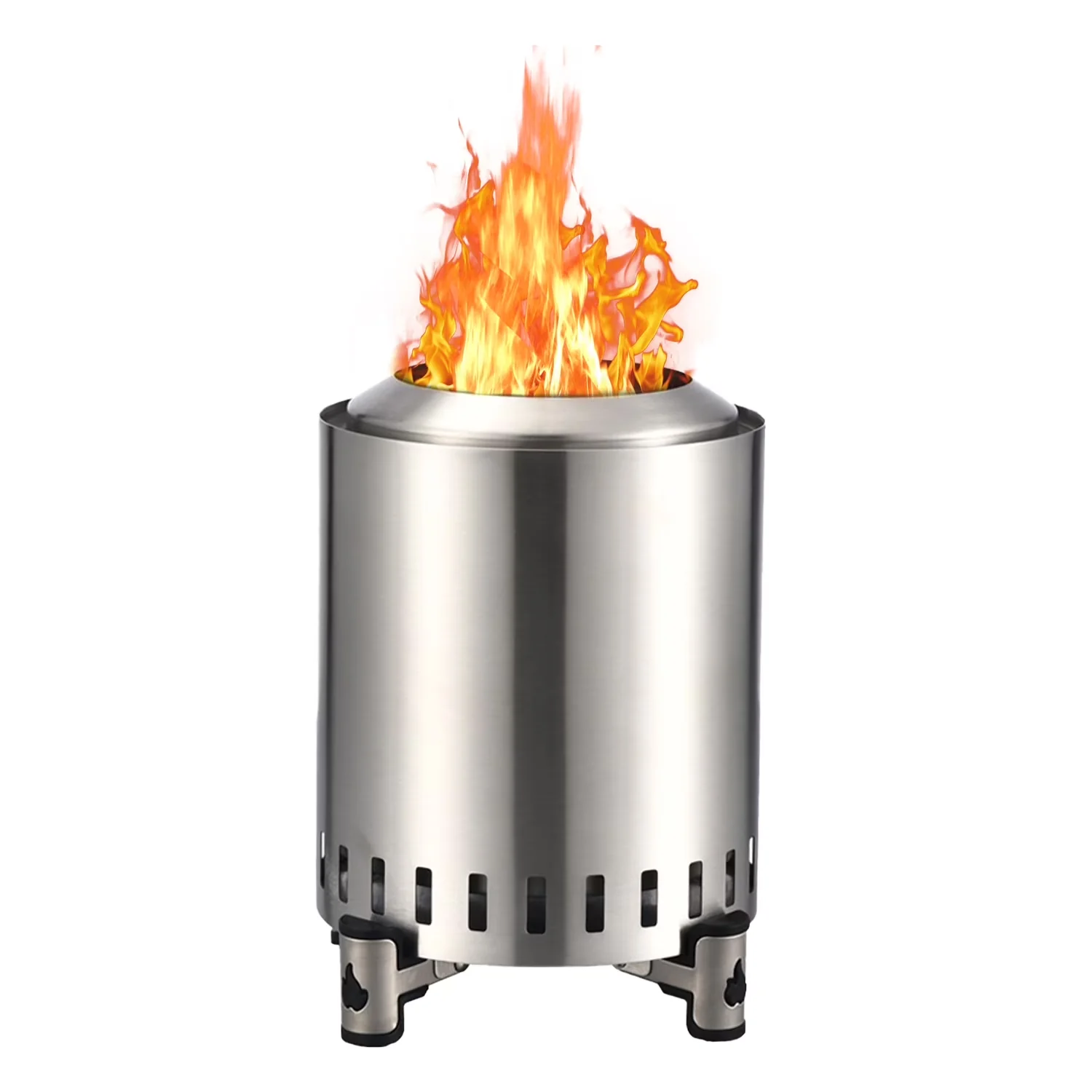 Stylish Outdoor Heating with Portable, Key Features: - Silver Stainless Steel Model 94CC27