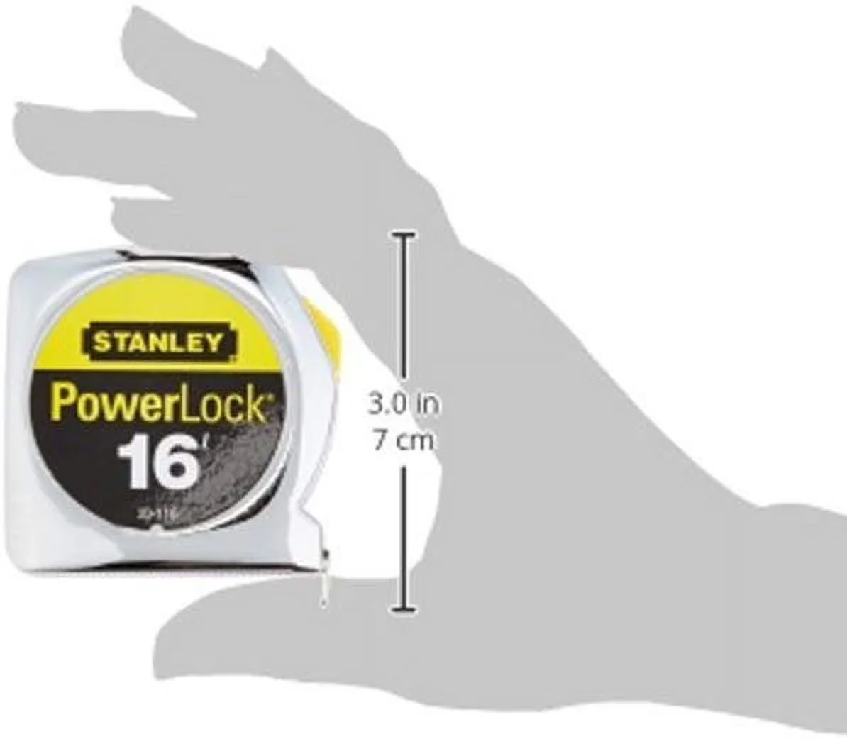 Essential Measuring Layout with Durable, 33-116 16-Foot PowerLock Tape Rule - Abs Silver Model 4E6BA4