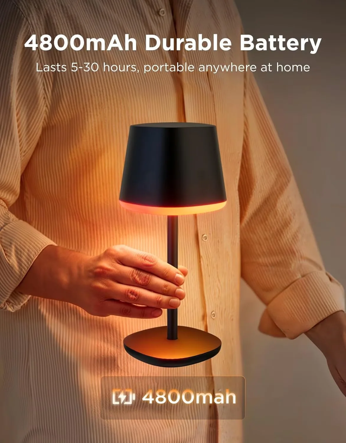 Compact Lamp with LED for Living Room, Bedroom - Smart - for Multiple Applications Model EA30A2