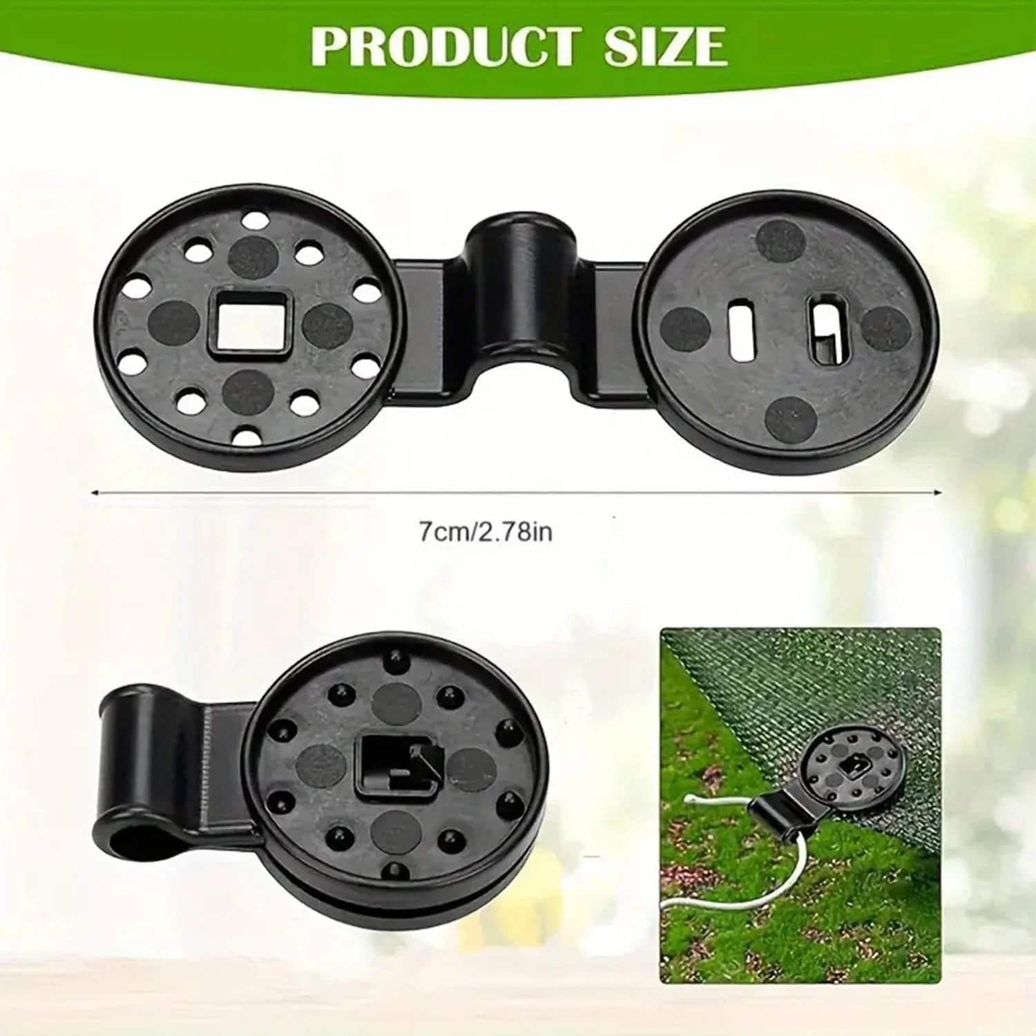 Reliable Fastener with Large Black Sun Shade Clips (50Pcs), Ideal - Residential Grade Model 252E48