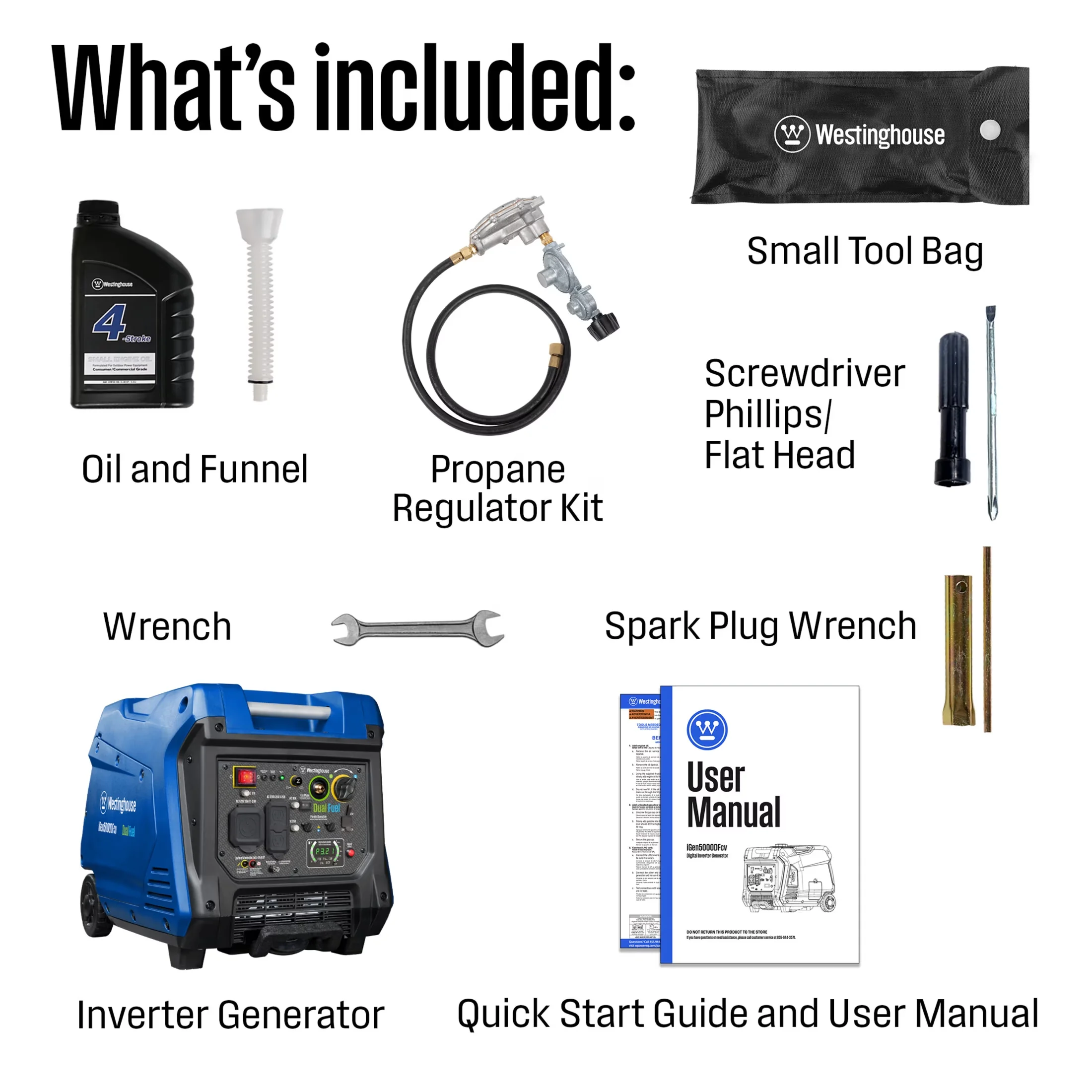 Stylish Generator with Gas/Propane, Recoil Start - Peak - Traditional Style Model C29EE4