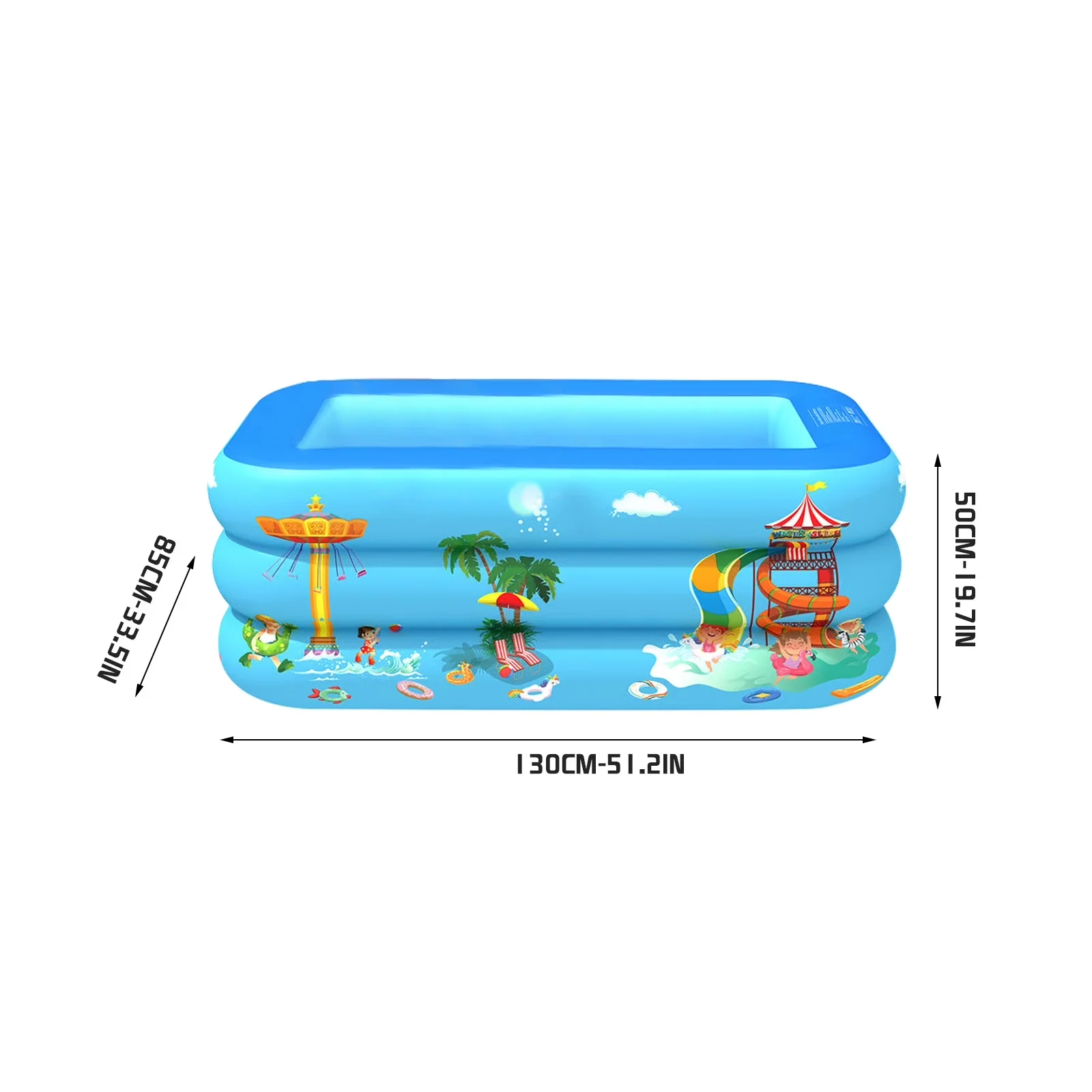 Inflatable Pool Innovative with good service, Soft Floor, Kiddie - Blue Model 7E3D43