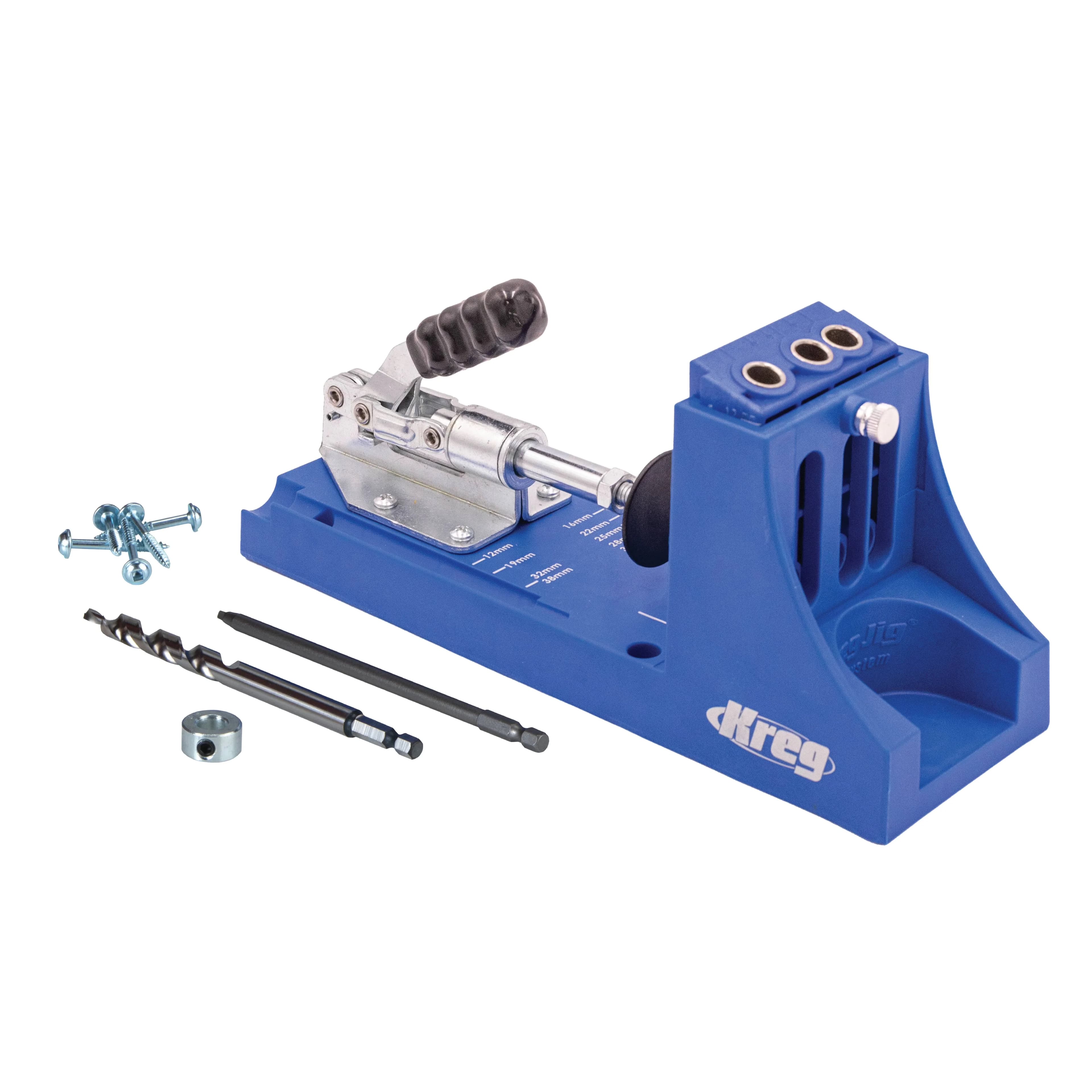 Versatile Woodworking with Adjustable, K4 Pocket Hole Jig, Versatile Jig - EA Model D316A2