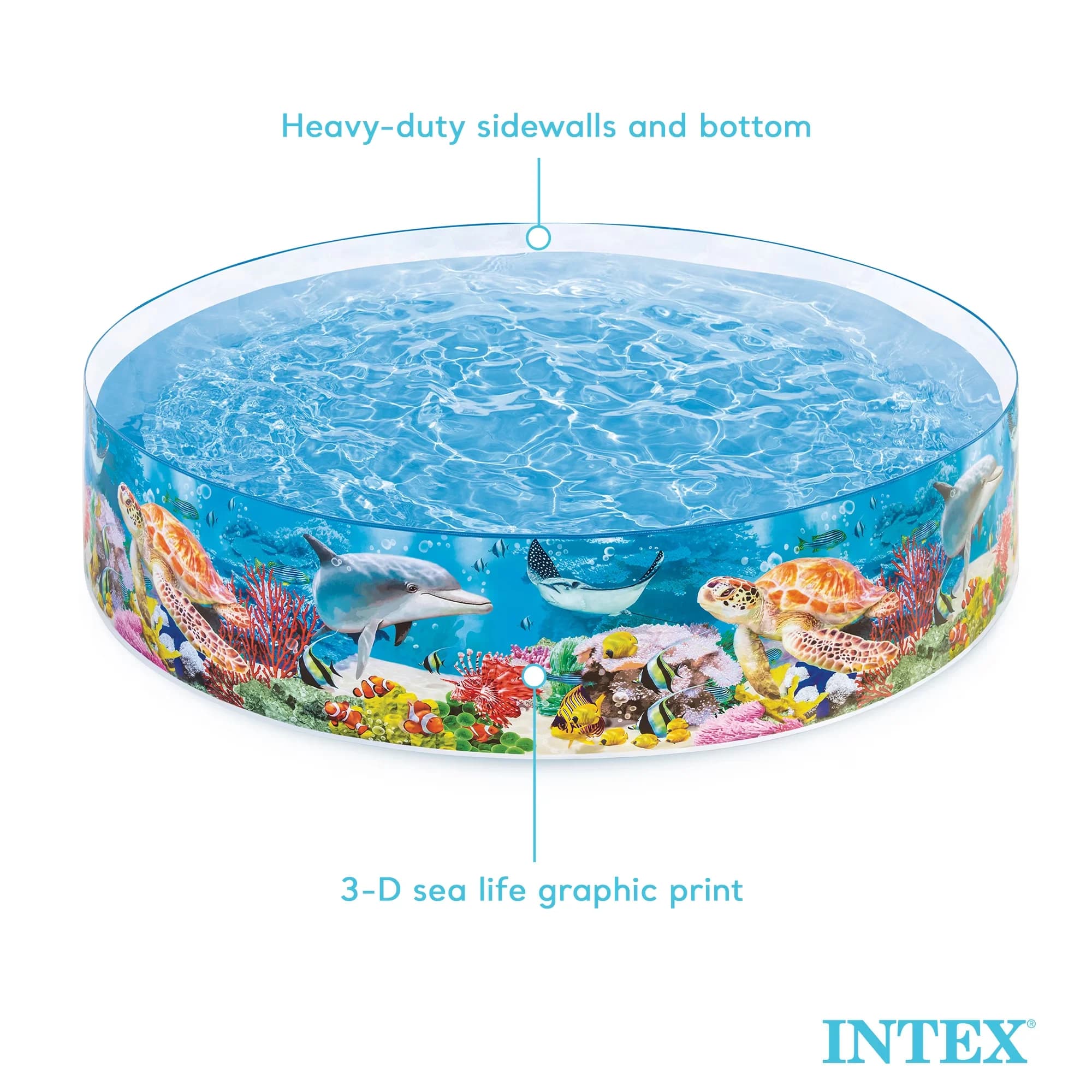 Above Ground Pool Versatile with Fade Resistant, Recommended age: 3 years and up - White Model 85E8B3