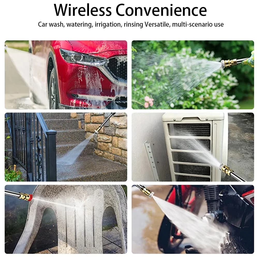 Quality Pressure Washer with Battery, Quick Connect Tips, 350 Psi 2 Gpm Battery-Powered - Model 8D068E