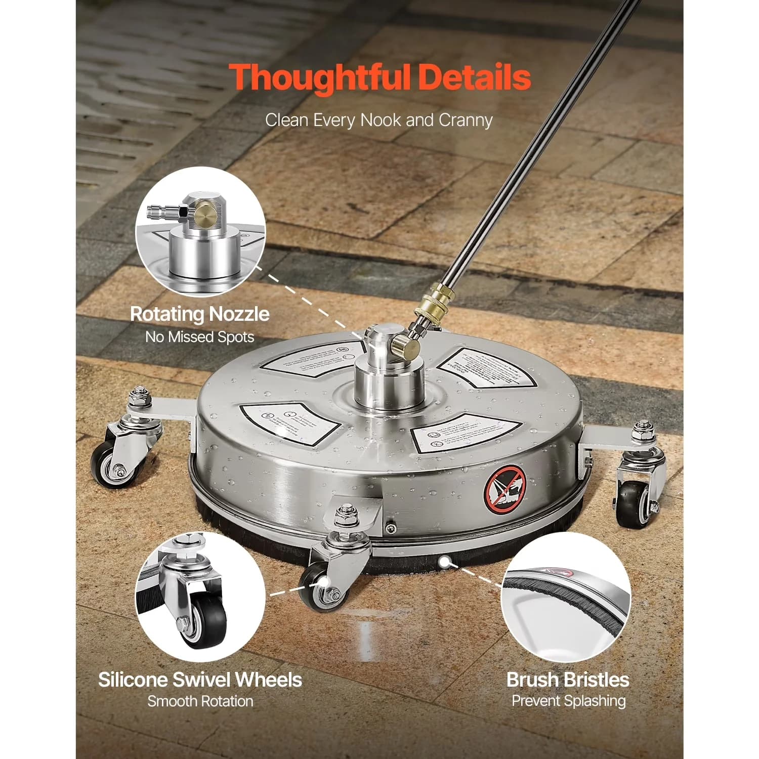 Classic Pressure Washer with Quick Connect Tips, 14" Surface Cleaner - 1/4 Model 491FF7