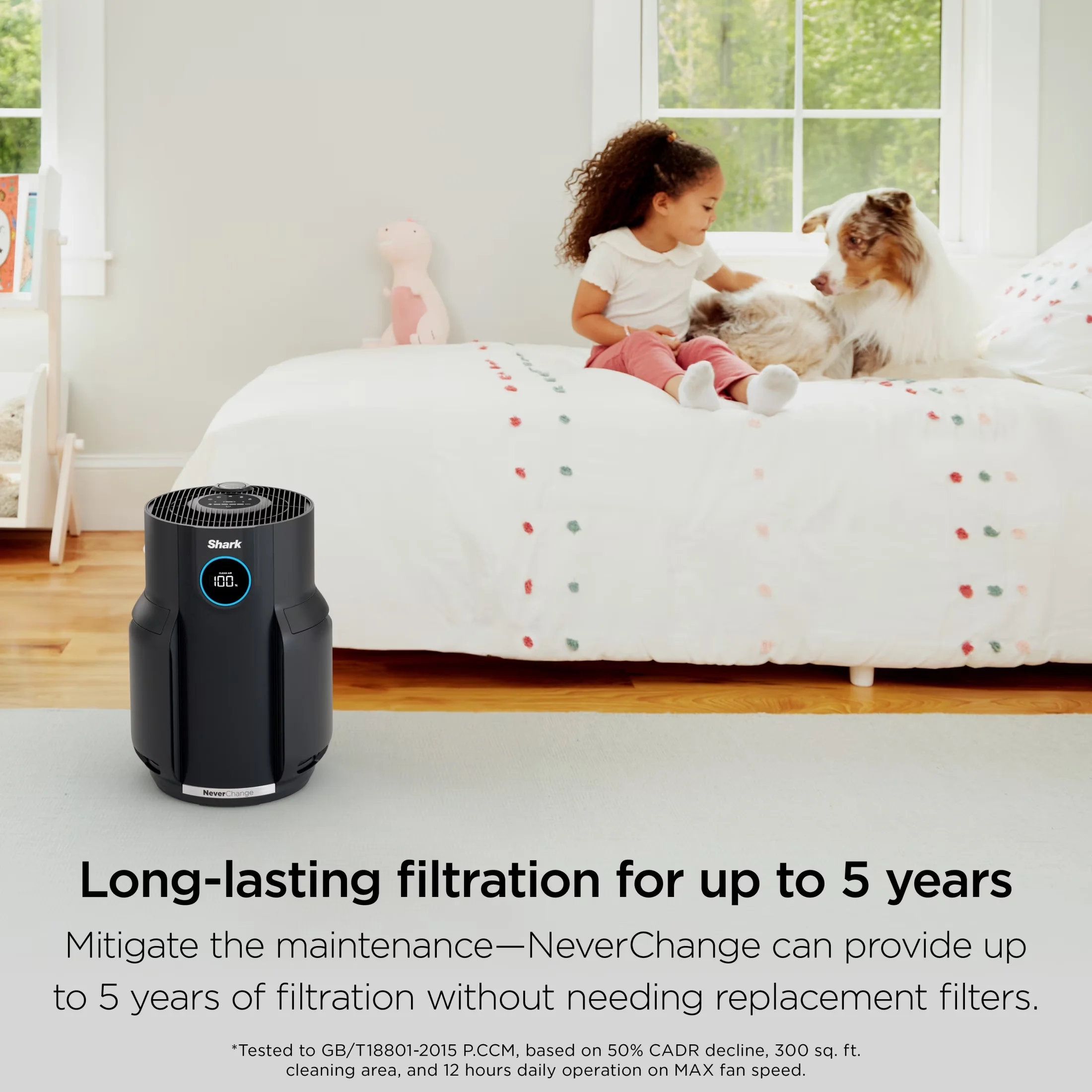 Innovative Air Purifier with Automatic Shut-Off, Variable Speed - Black Model F98CEF