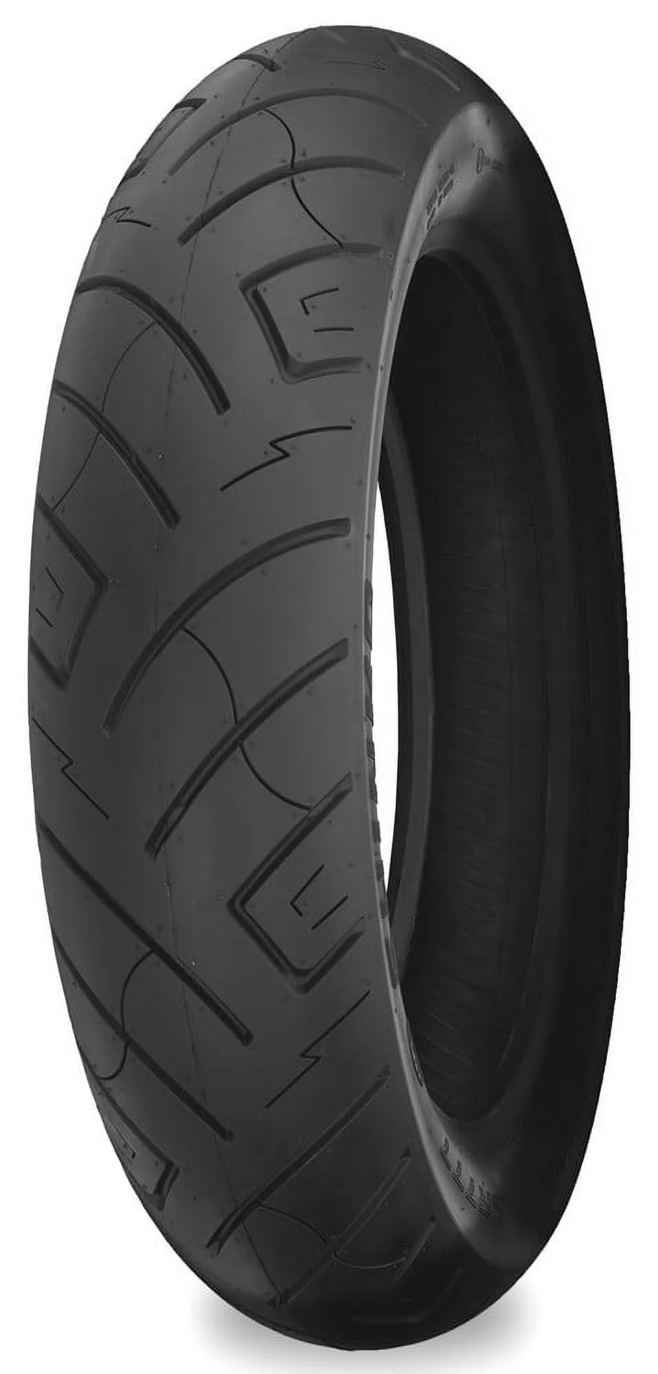 Motorcycle Tire Durable with Heavy-Duty, H Rated tubeless. Aramid belted. - Black Model EBCB9B