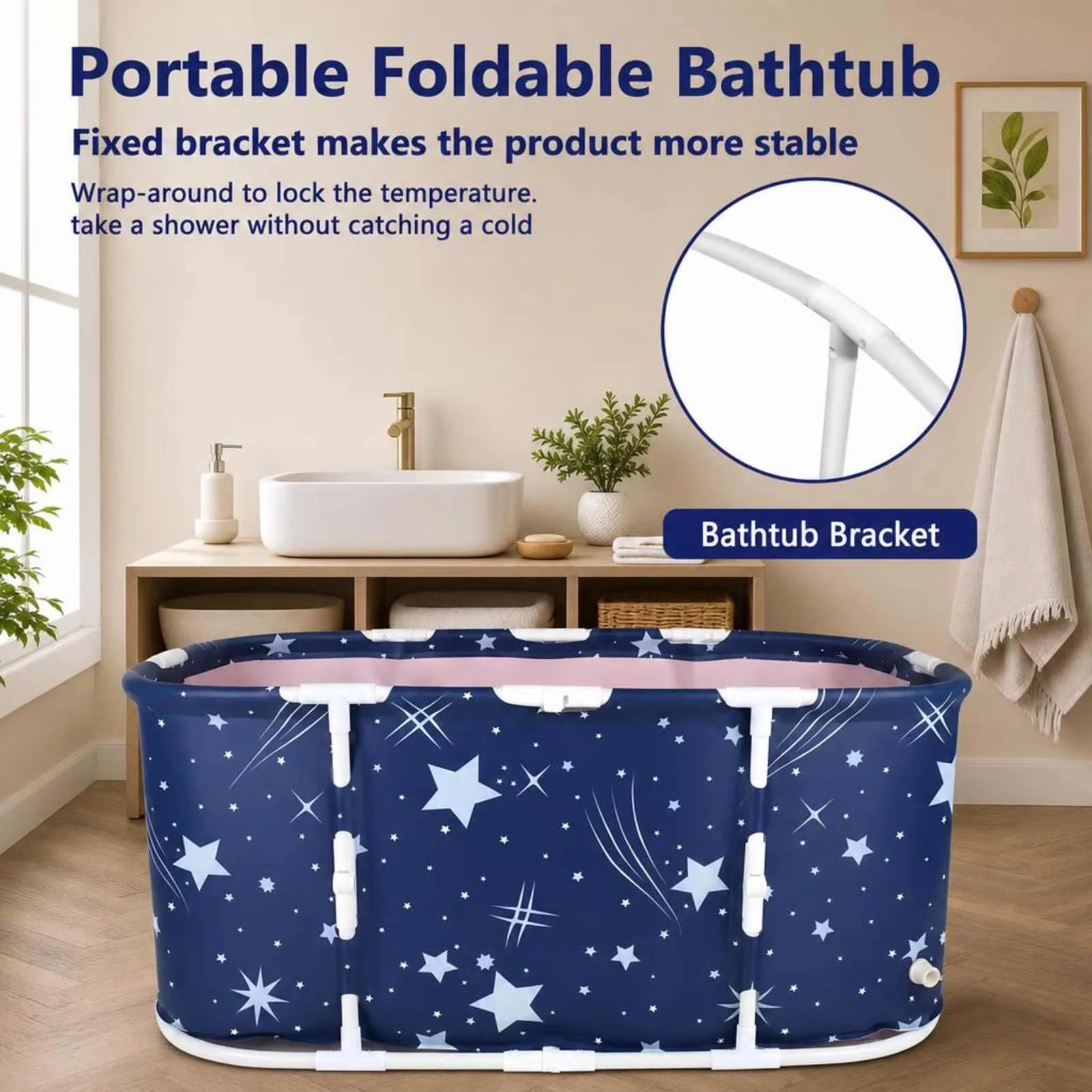Stylish Bathroom Renovation with Free Standing, Easy To Install, Hot And Cold - Pvc Material Model A2AE78