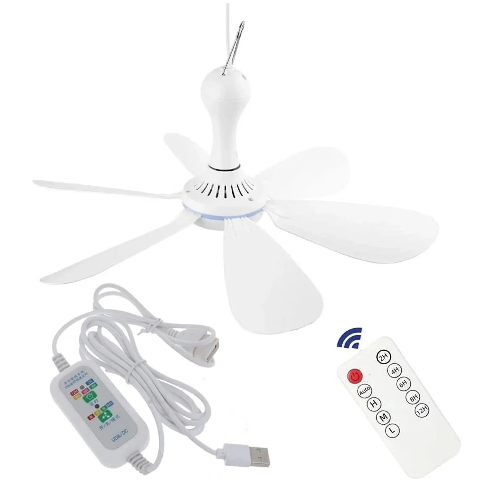 Fans In Cooling Compact with Remote Controlled, and high quality. - Plastic White for Camping, Dormitory Model 27F4ED