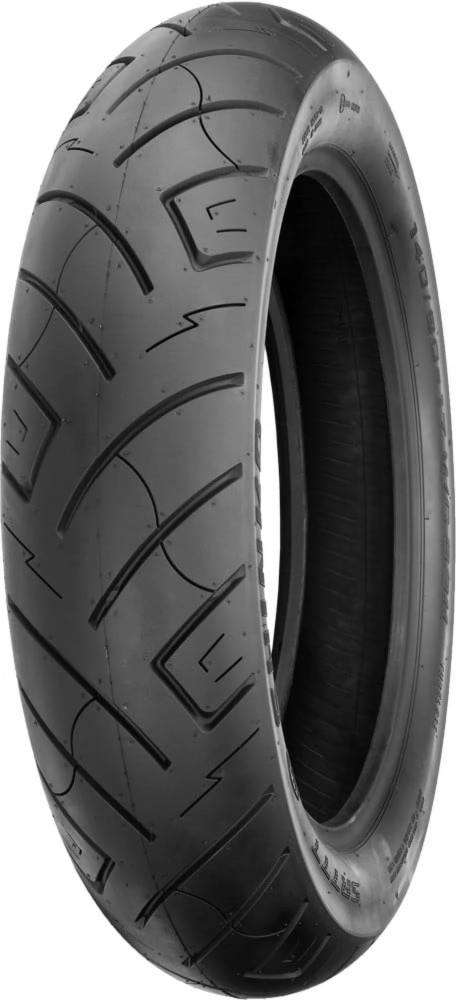 Motorcycle Tire Durable with Heavy-Duty, H Rated tubeless. Aramid belted. - Black Model EBCB9B