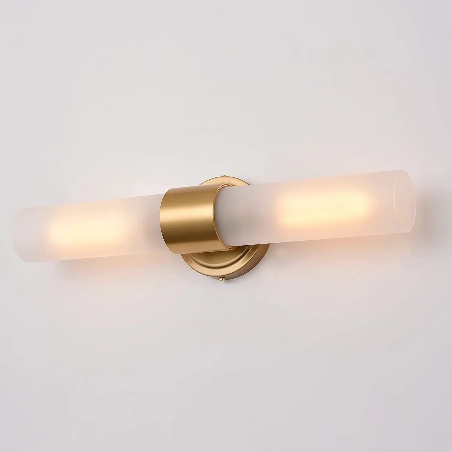 Led Lighting Durable with LED, Smart Technology Capable, Frosted Glass Shades - Metal Gold Model EAA3D9