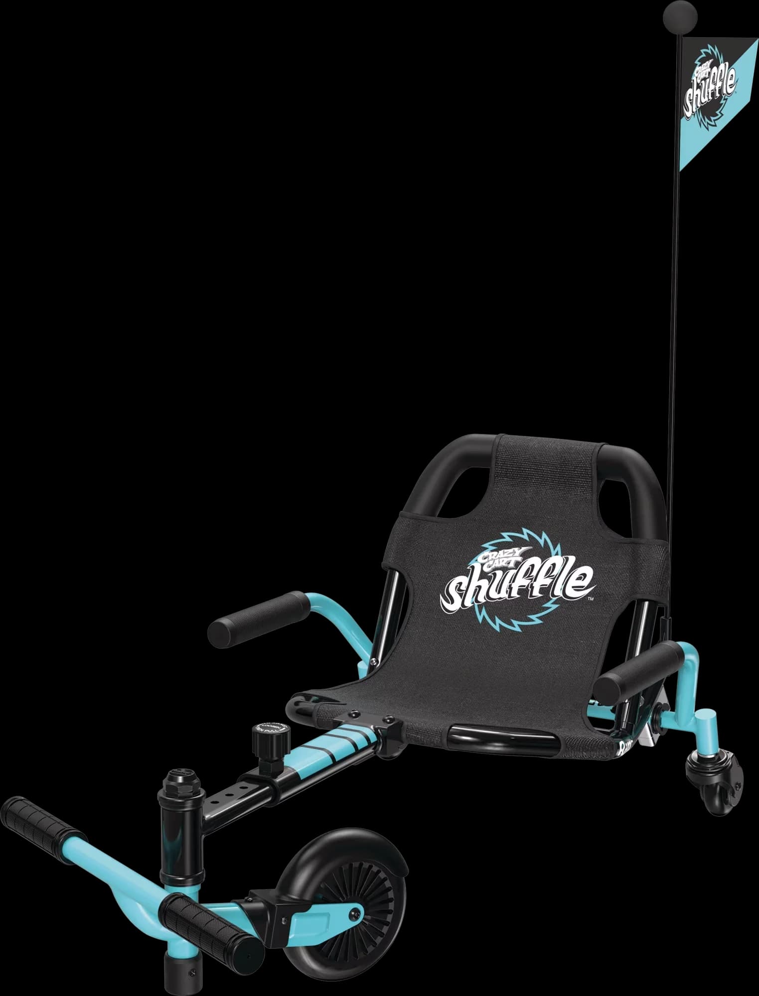 Scooter Modern with Ride-on, Drift Bar: Hand-operated, Kid-Powered Drifting Go-Kart - Black Model F2012E