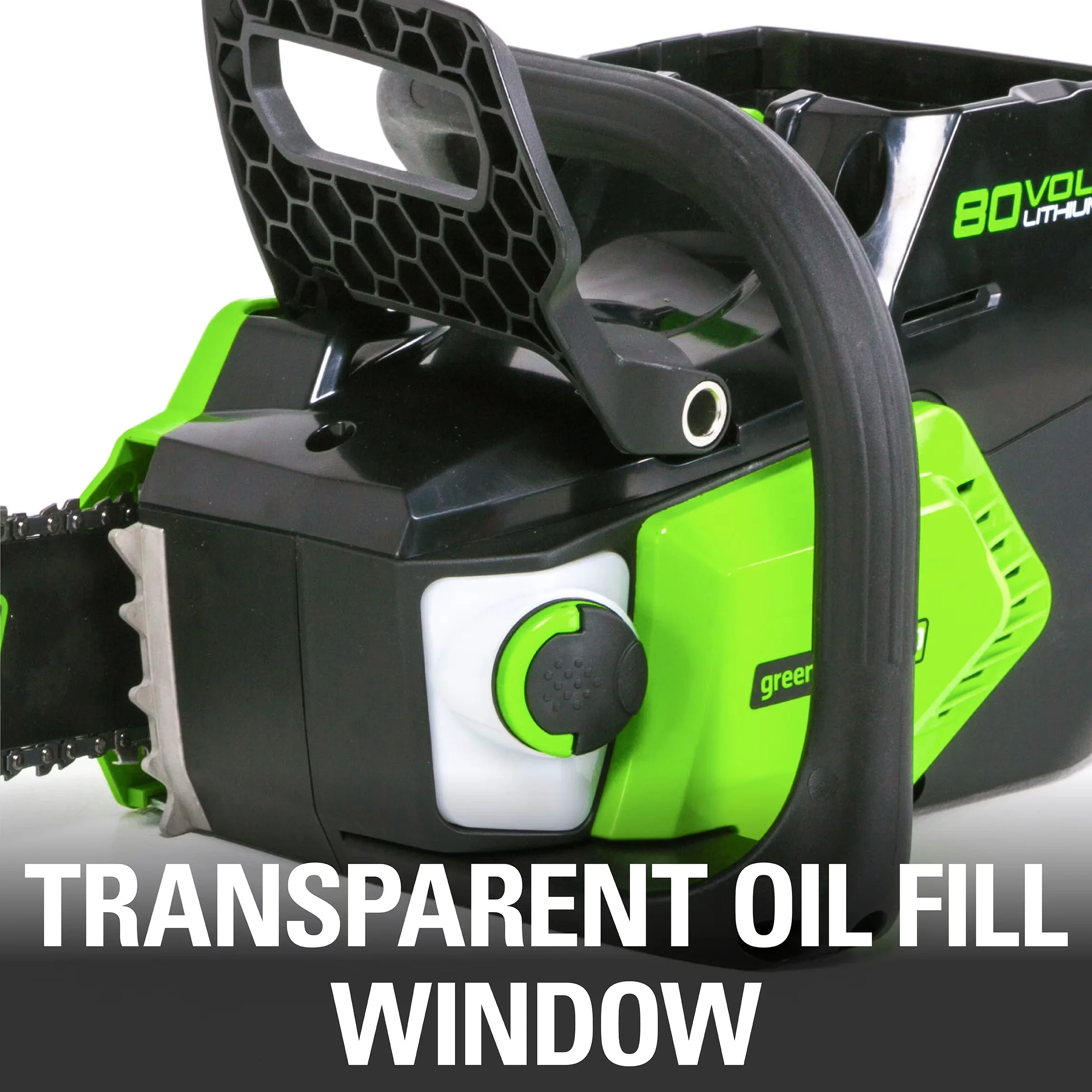 Chainsaw Premium with Battery, 80V, Pro 80V 16-inch Brushless - Green - Long-Lasting Performance Model FD24E6