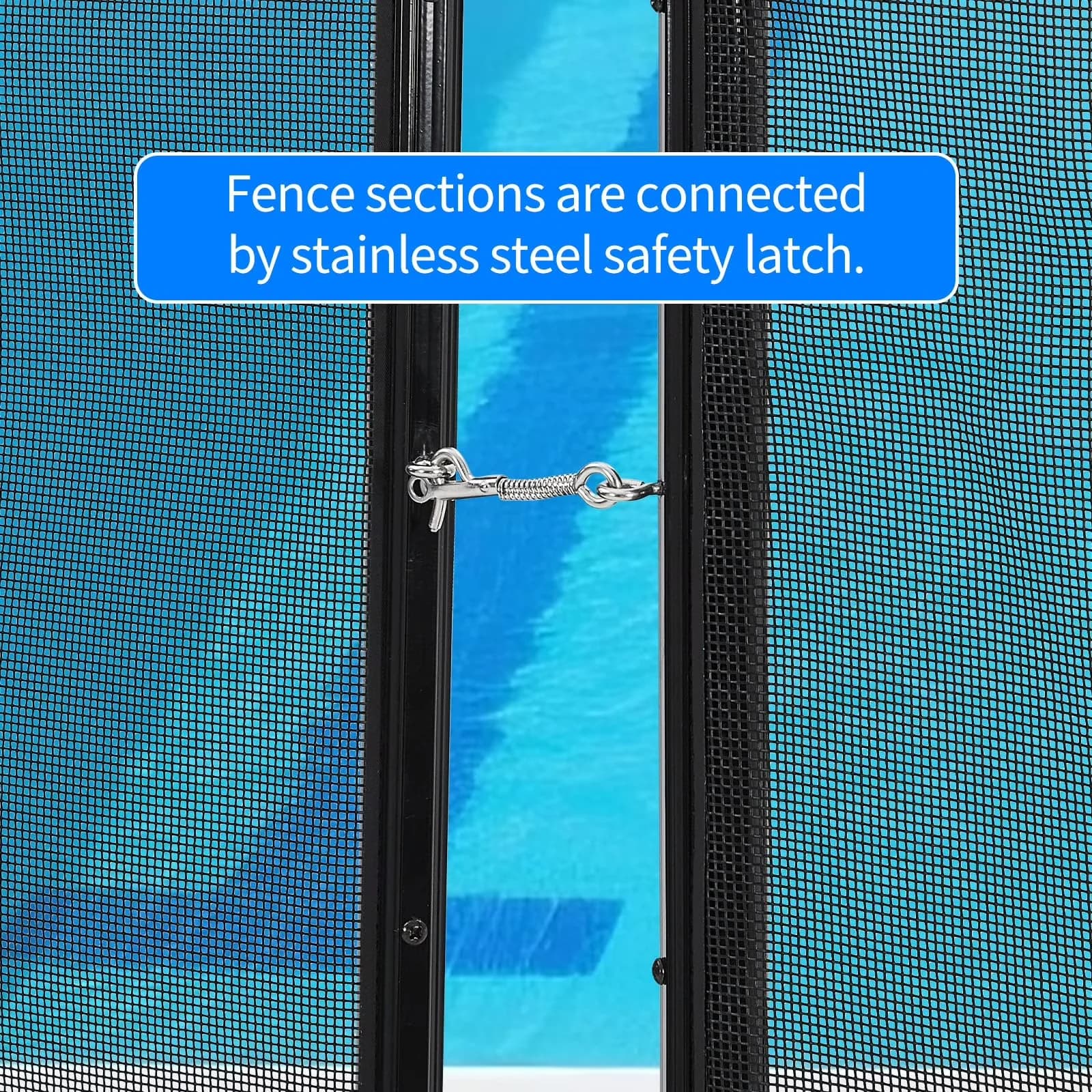 Sleek Above Ground Pool with Fade Resistant, Mesh, Stainless Steel Frame - Model 83CB96
