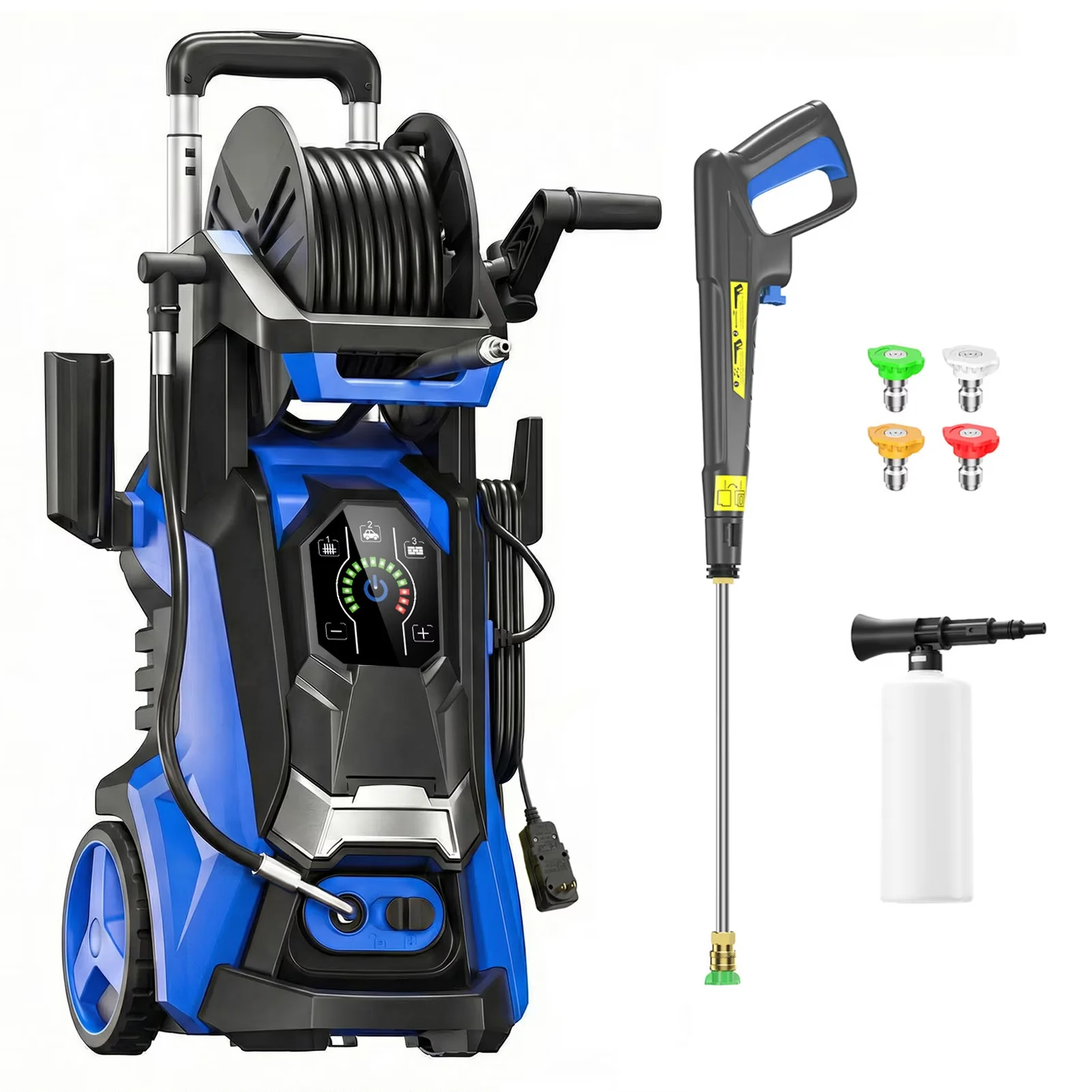 Stylish Pressure Washer with 3.0 GPM Power, Adj-15-Level Touch Screen, Power Powerd - Model A5EDBE