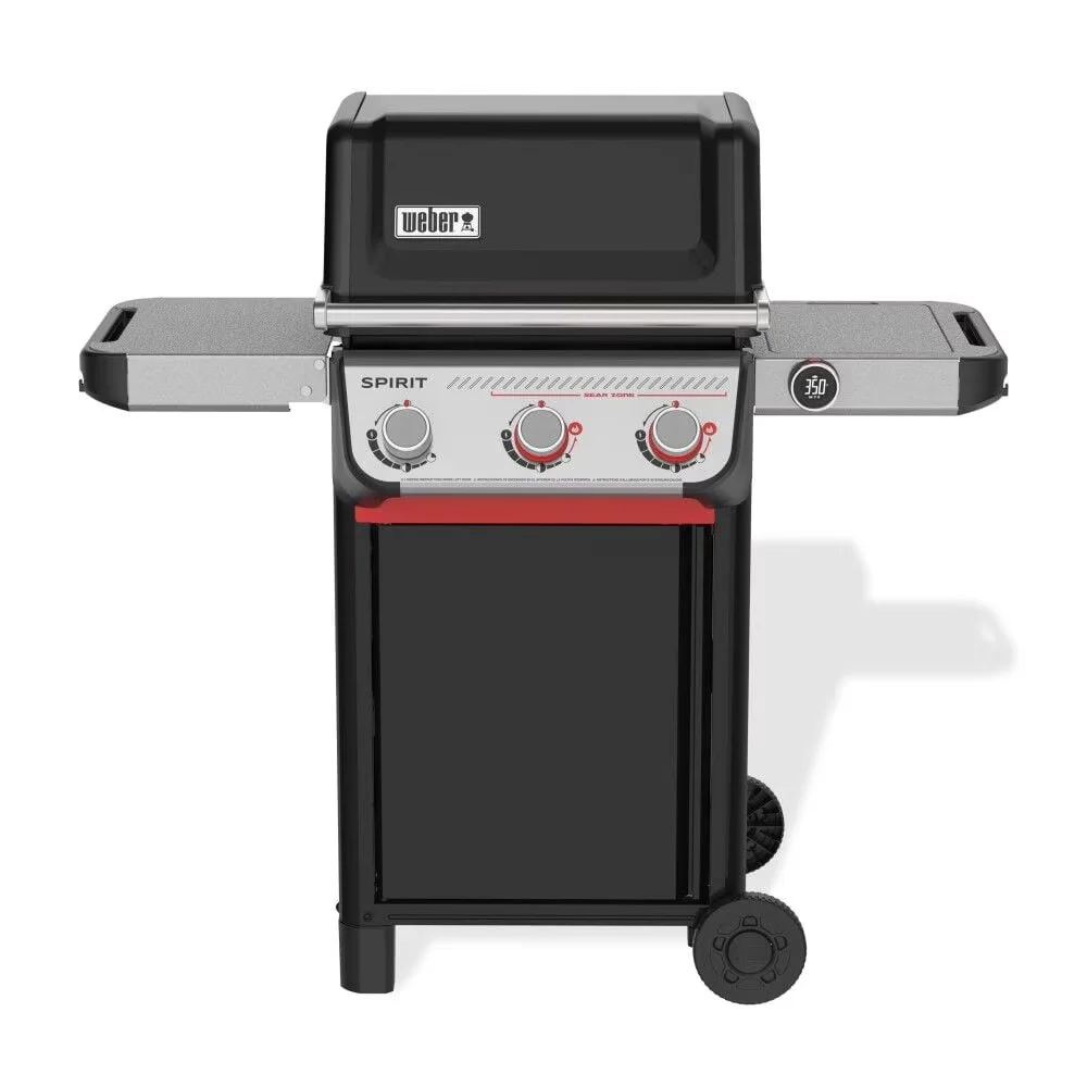 Gas Grill Stylish with 32000 BTU, Heat Thermometer - Black Spirit - Quality Construction Model FB1489