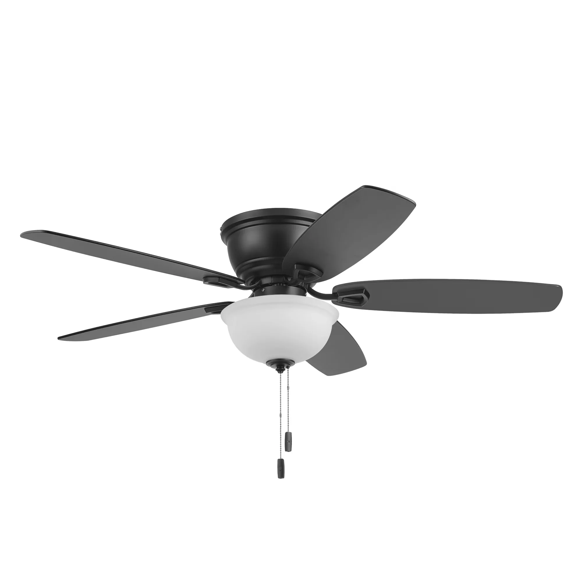 Versatile Ceiling Fan with LED, Space-Saving, Rockford 52" Traditional Black Indoor - Black Model 11BC6C