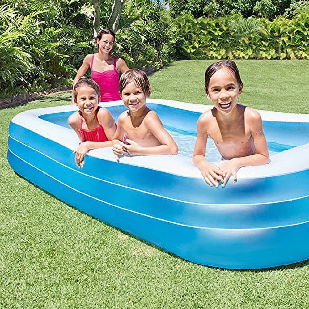 Inflatable Pool Innovative with Blue, Porto Velho Swimming - Reliable Performance Model 019ABE