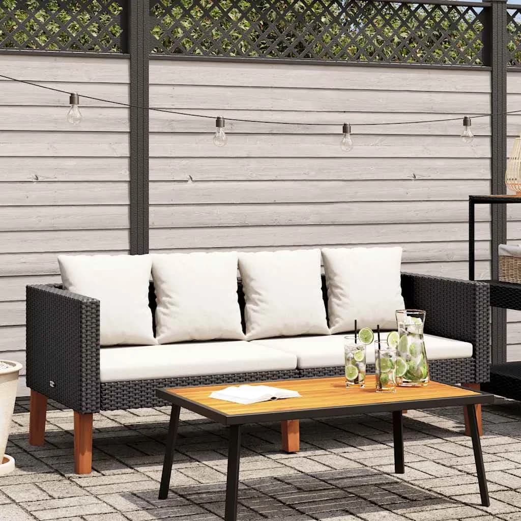 Outdoor Sofas Sectional Reliable with Weather-Resistant, Rustic/Lodge, Color: Black - Multicolor Model 7F5A0F