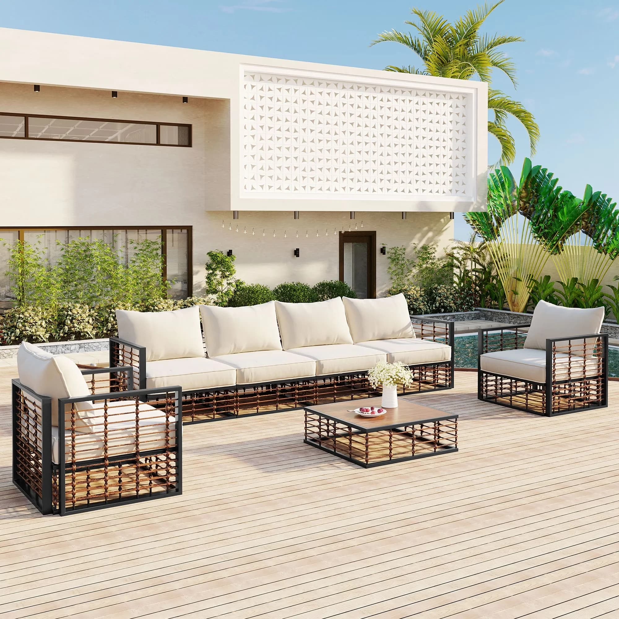 Efficient Patio Chair with Contemporary, Water-Resistant - Metal Gray for Outdoor Model 3712CC