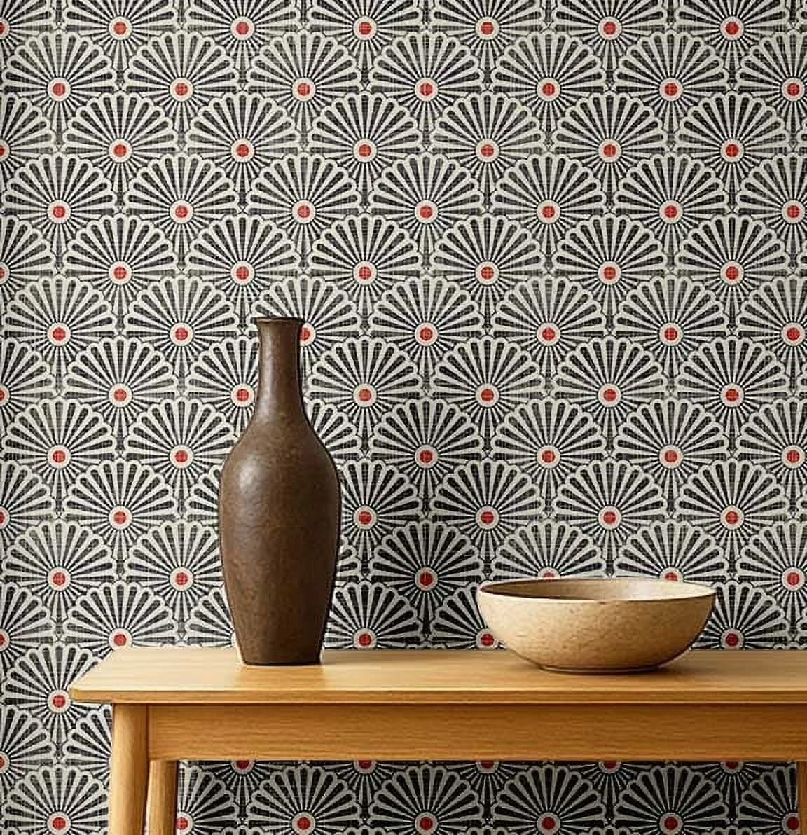 Durable Wallpaper Wall Decals Wall Covering with Removable, Vinyl 25"x60" Stripper - Grey Vinyl Model 85D6B8