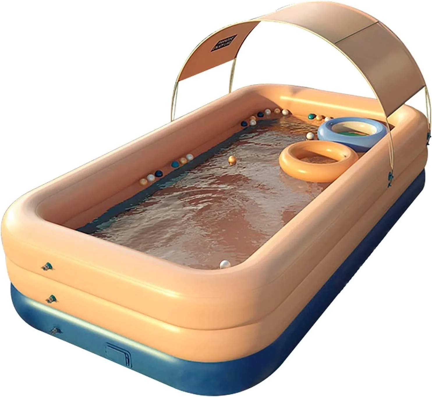 Durable Inflatable Pool with Uv Resistant - Pink for Garden 102in - for Multiple Applications Model BAAB03