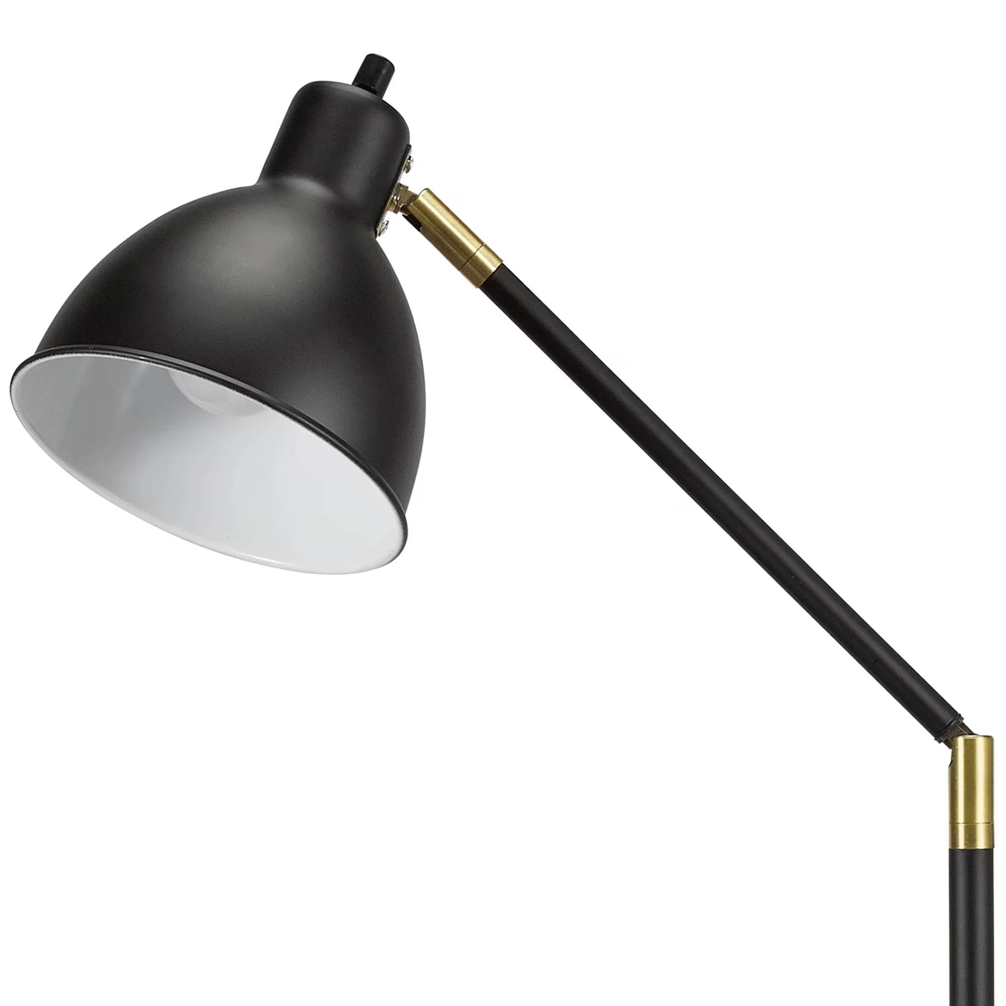 Reliable Floor Lamp with LED, Transitional, Lighting Lennon 54.5'' - Metal Black Model A33472
